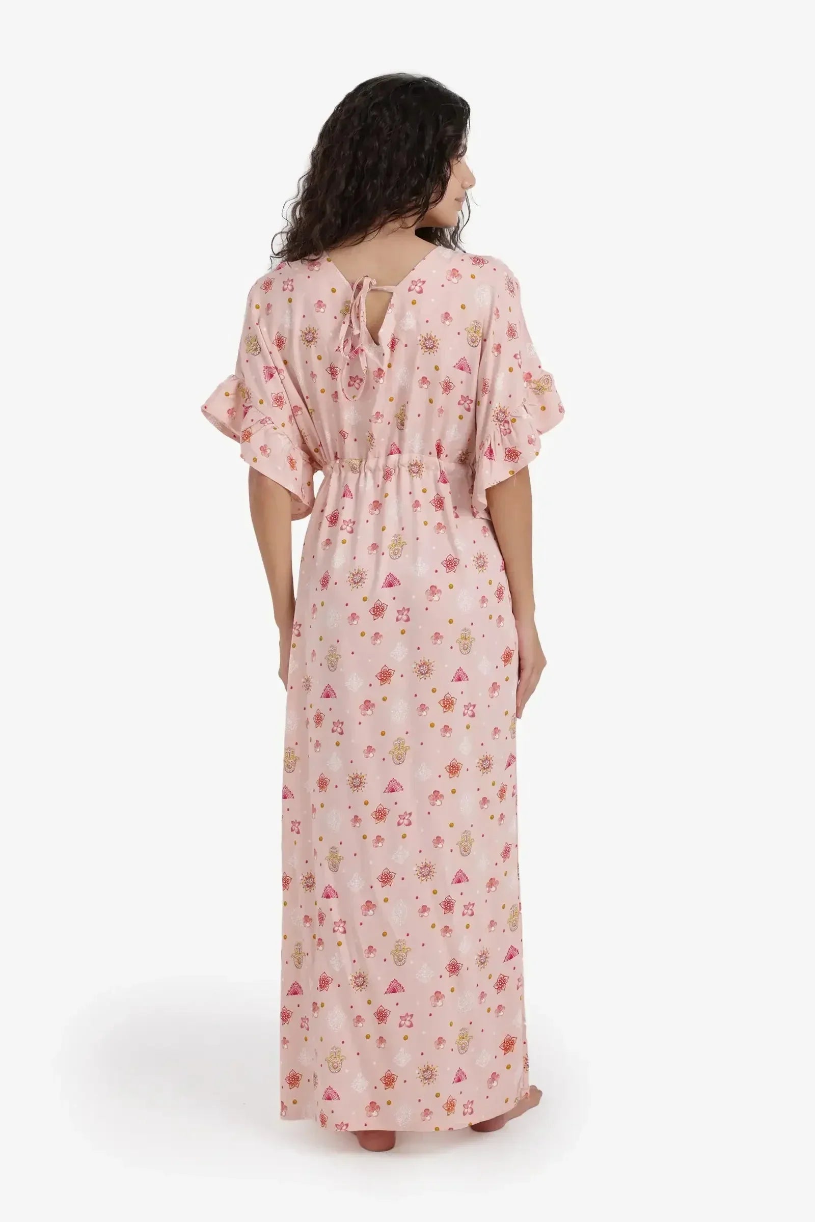 Carina - Printed Tie-Back Nightgown 3