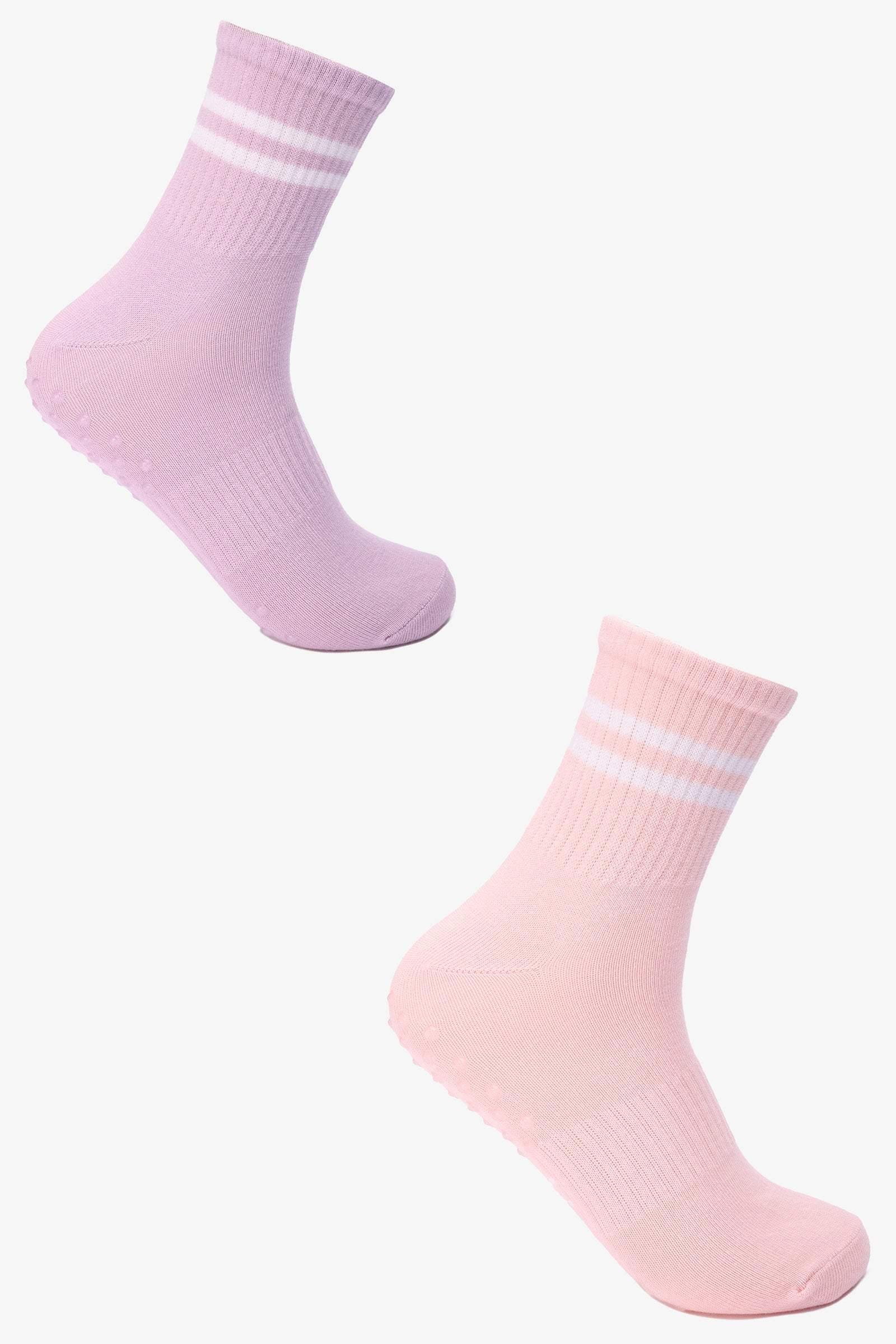 Carina - Ribbed Grip Long Socks 1