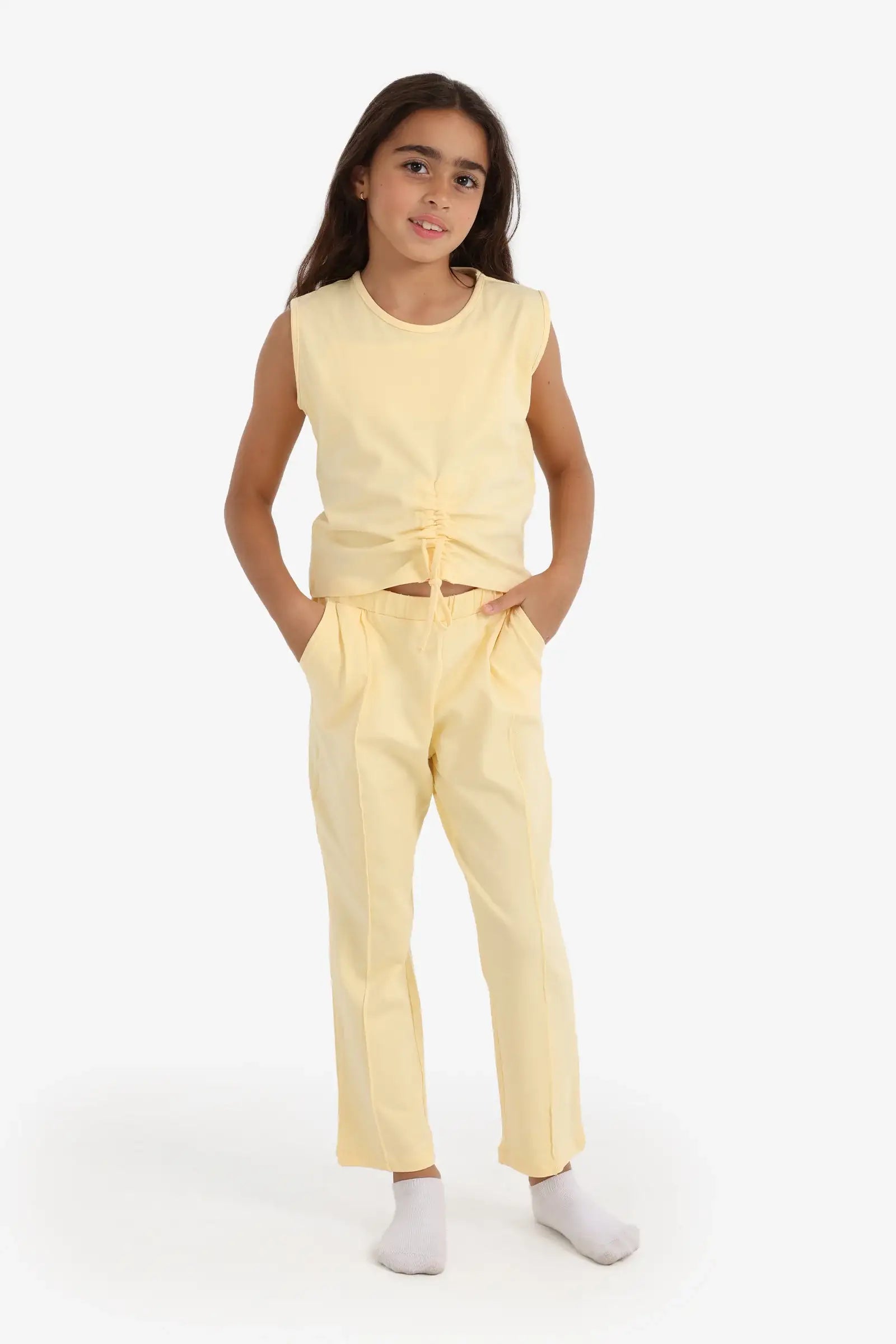 Carina - Girly Yellow Pyjama Set 1