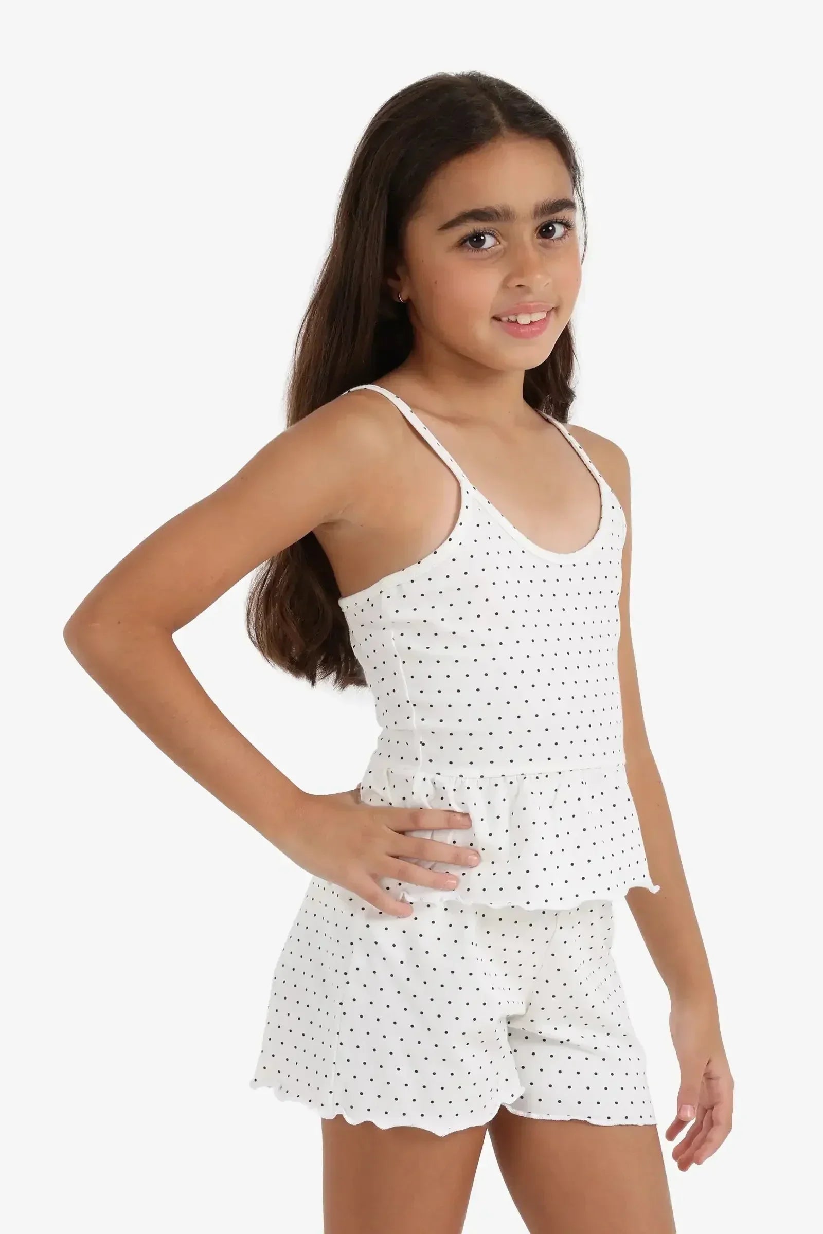 Carina - Girly Polka Dot Pyjama Set 3