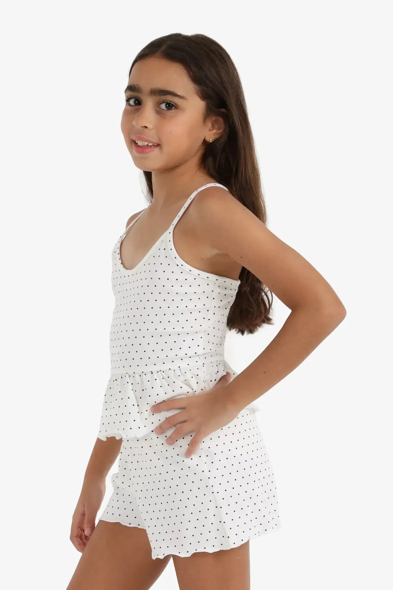 Carina - Girly Polka Dot Pyjama Set 2