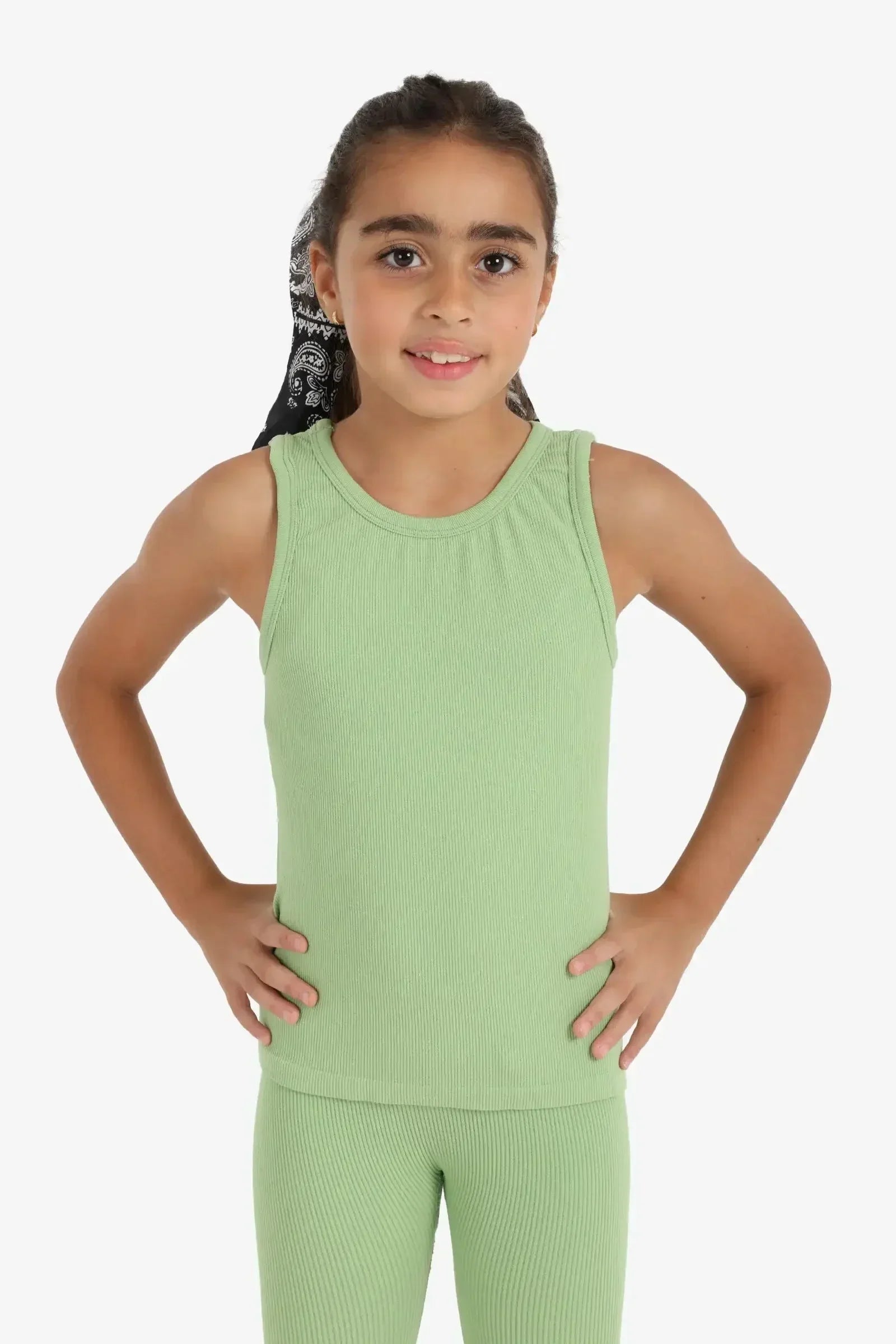 Carina - Girly Ribbed Tank Top 1