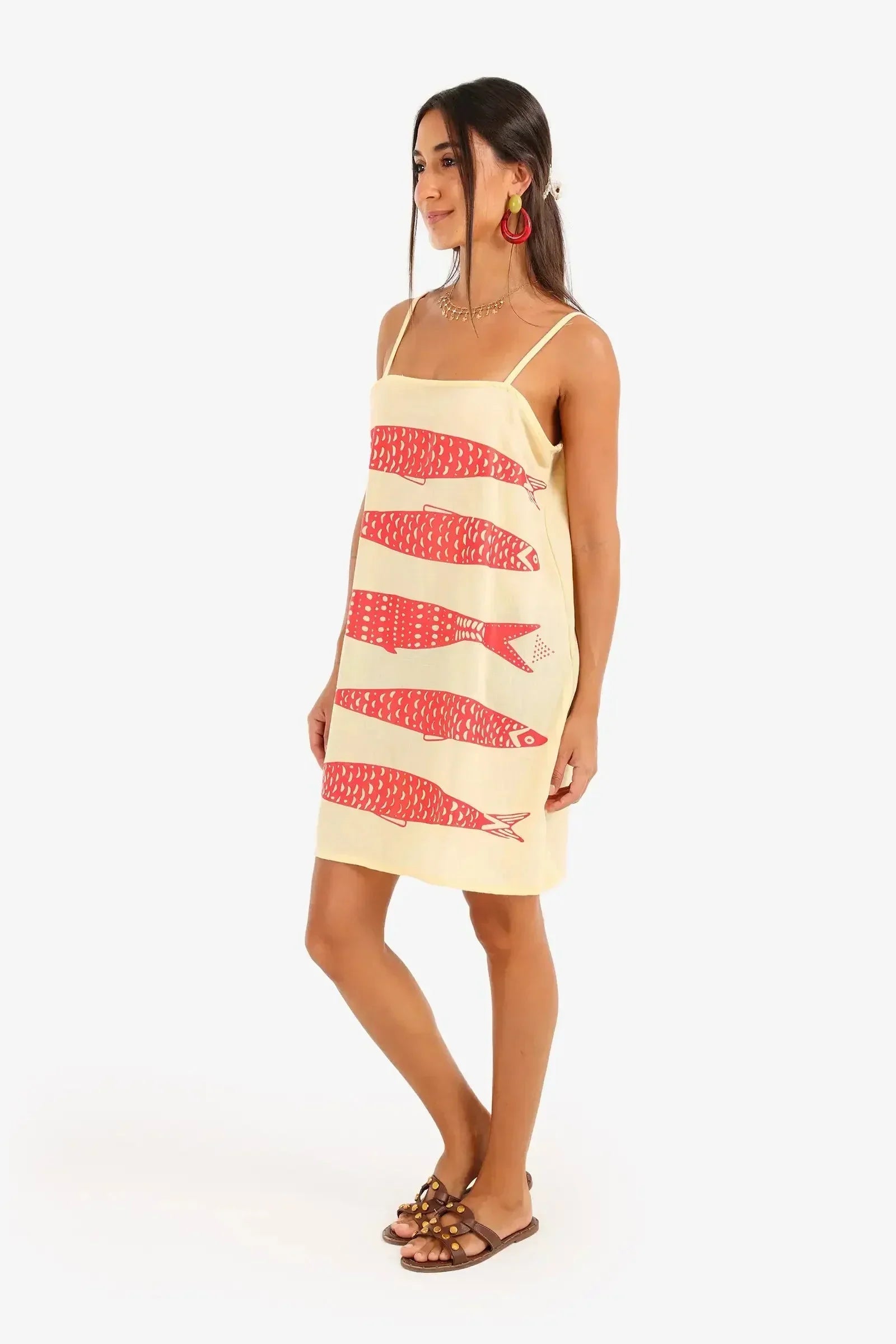 Carina - Fish Print Beach Dress 6