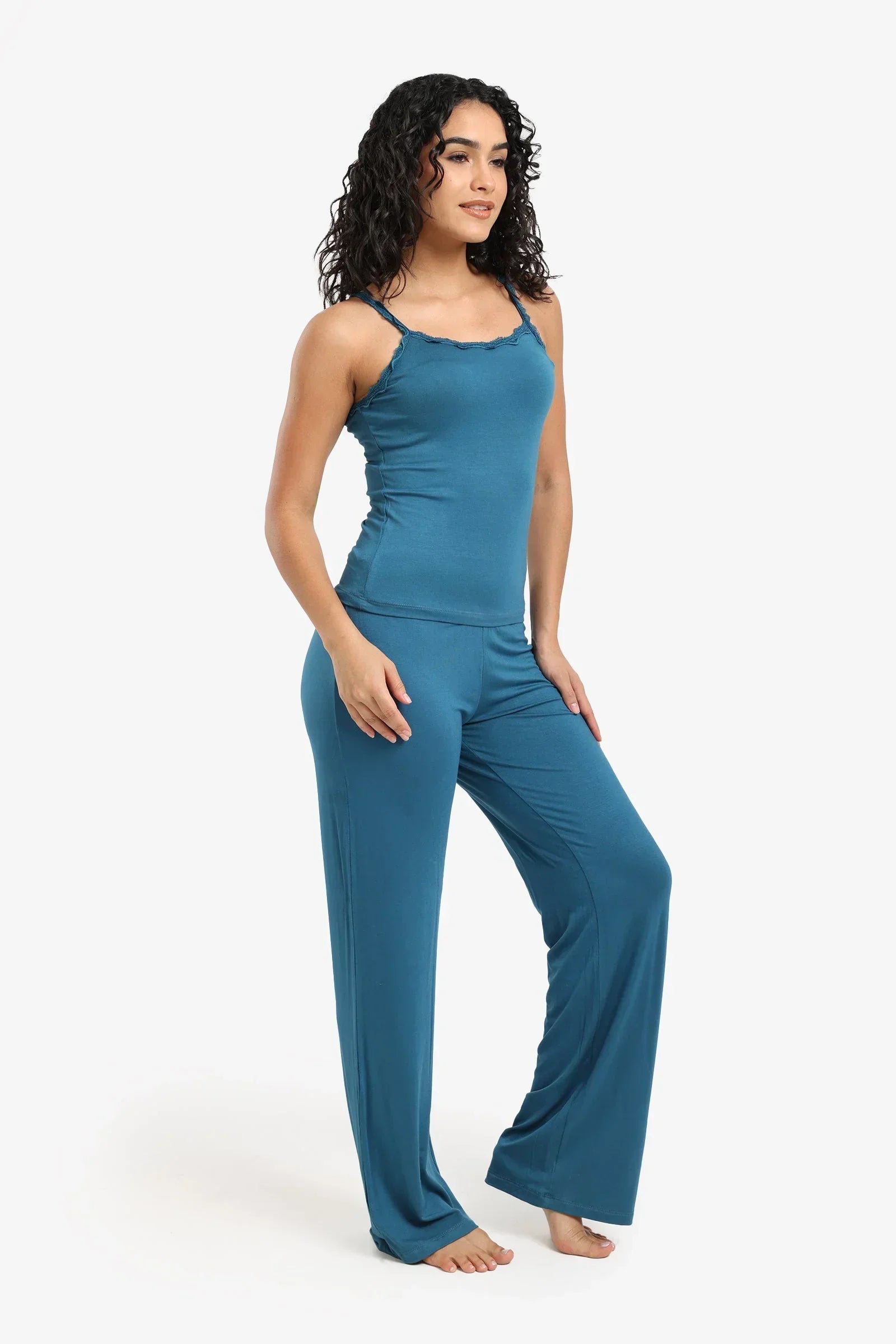 Carina - Pyjama Set With Lace Trim 18