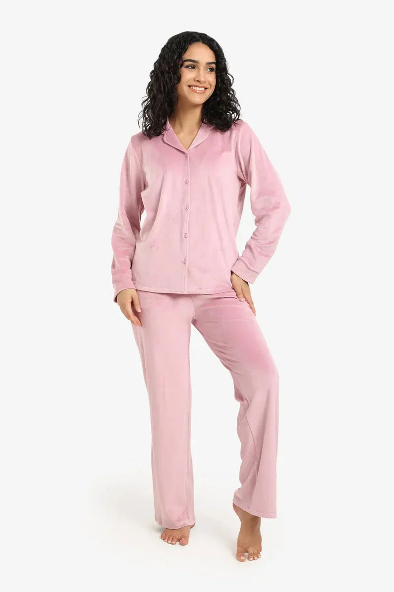 Carina - Velvet Classic Pyjama Set 1