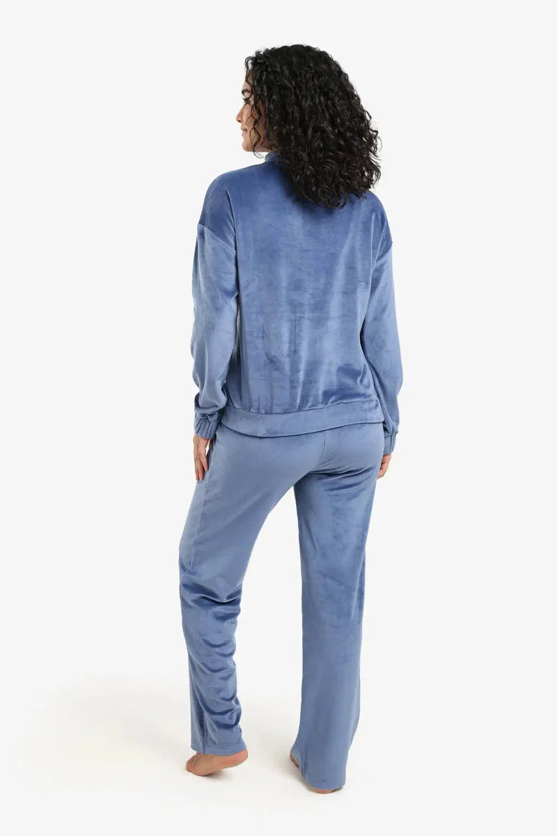 Carina - Velvet High Neck Pyjama Set 12