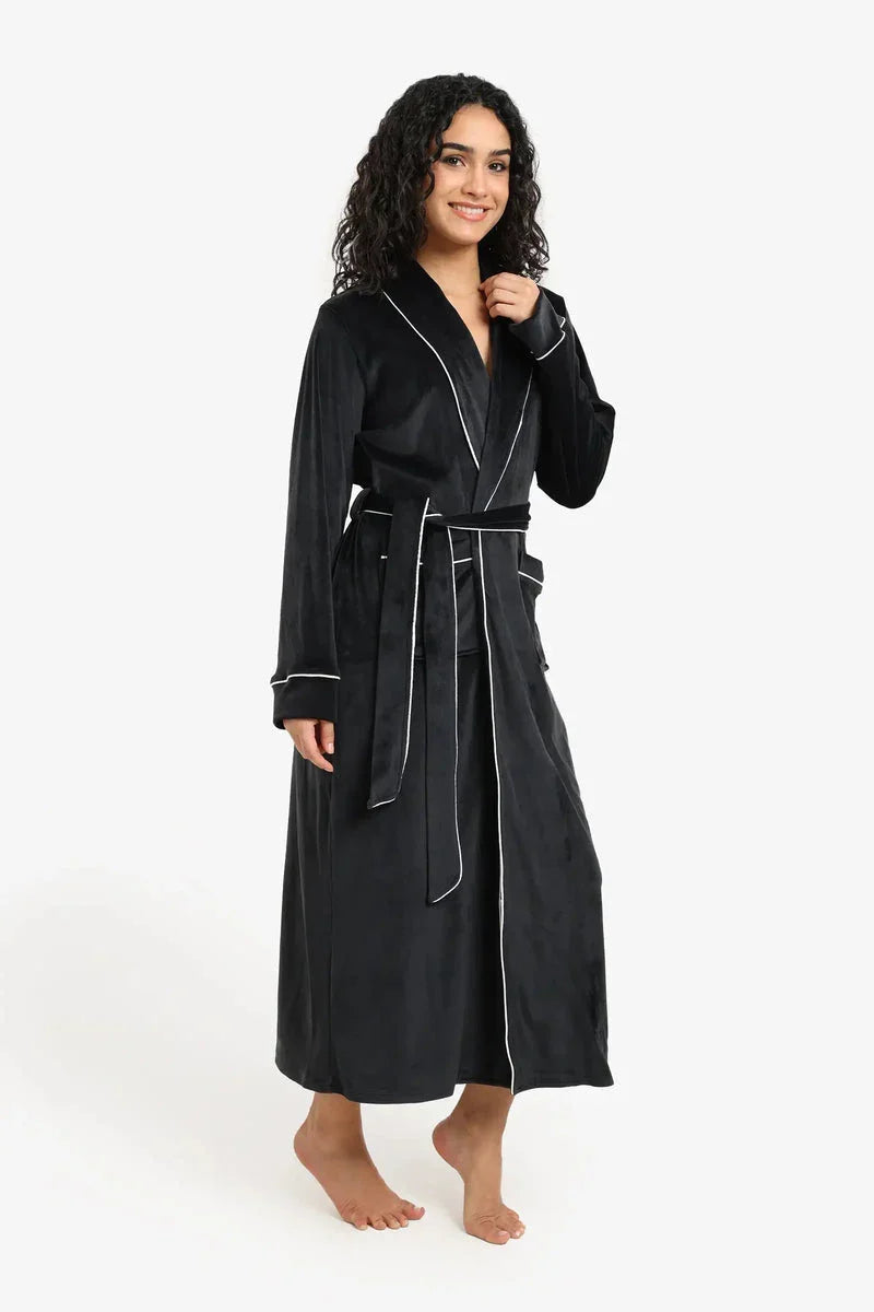 Carina - Velvet Relaxed Midi Robe 3