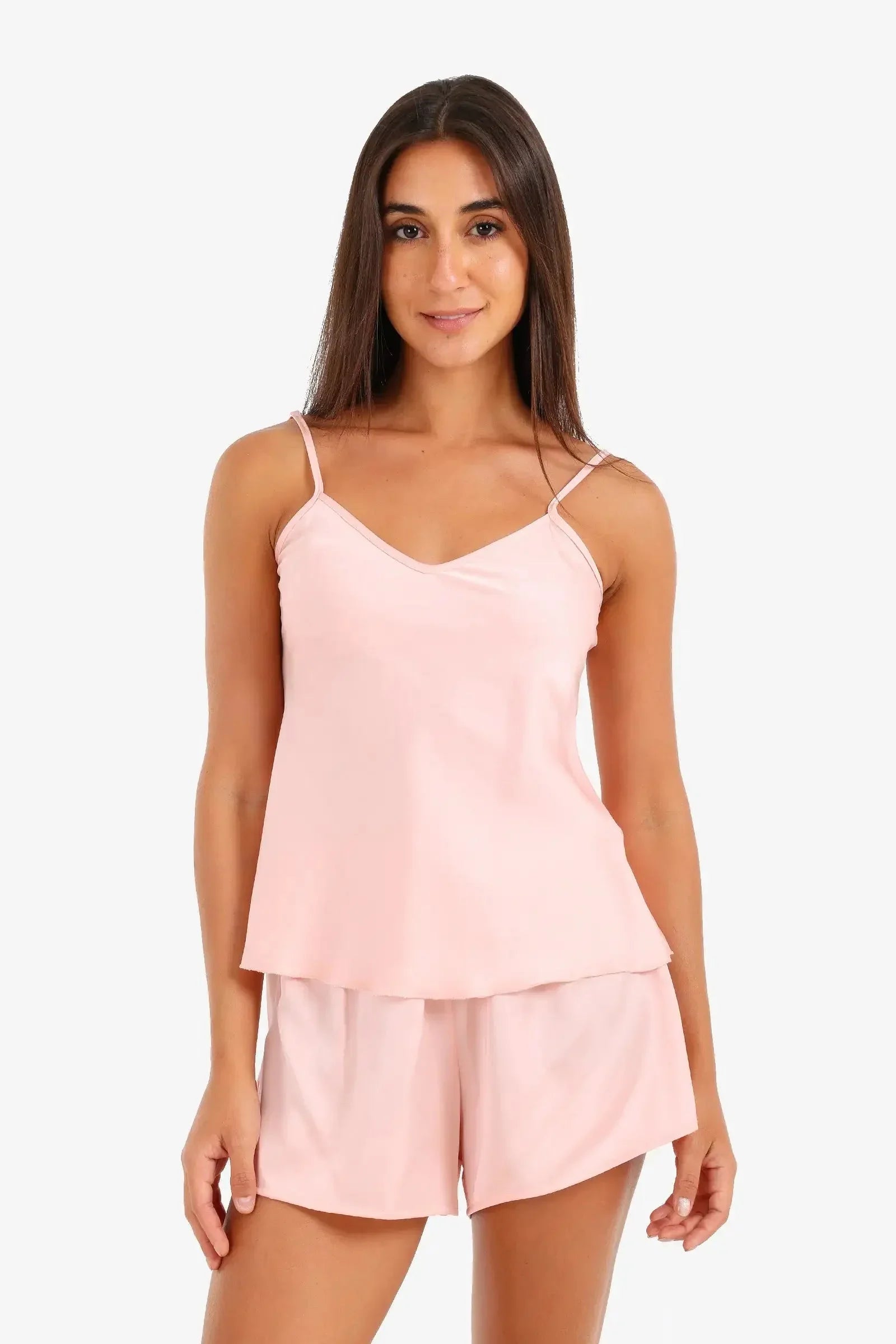 Carina - Satin Asymmetric Pyjama Set 3