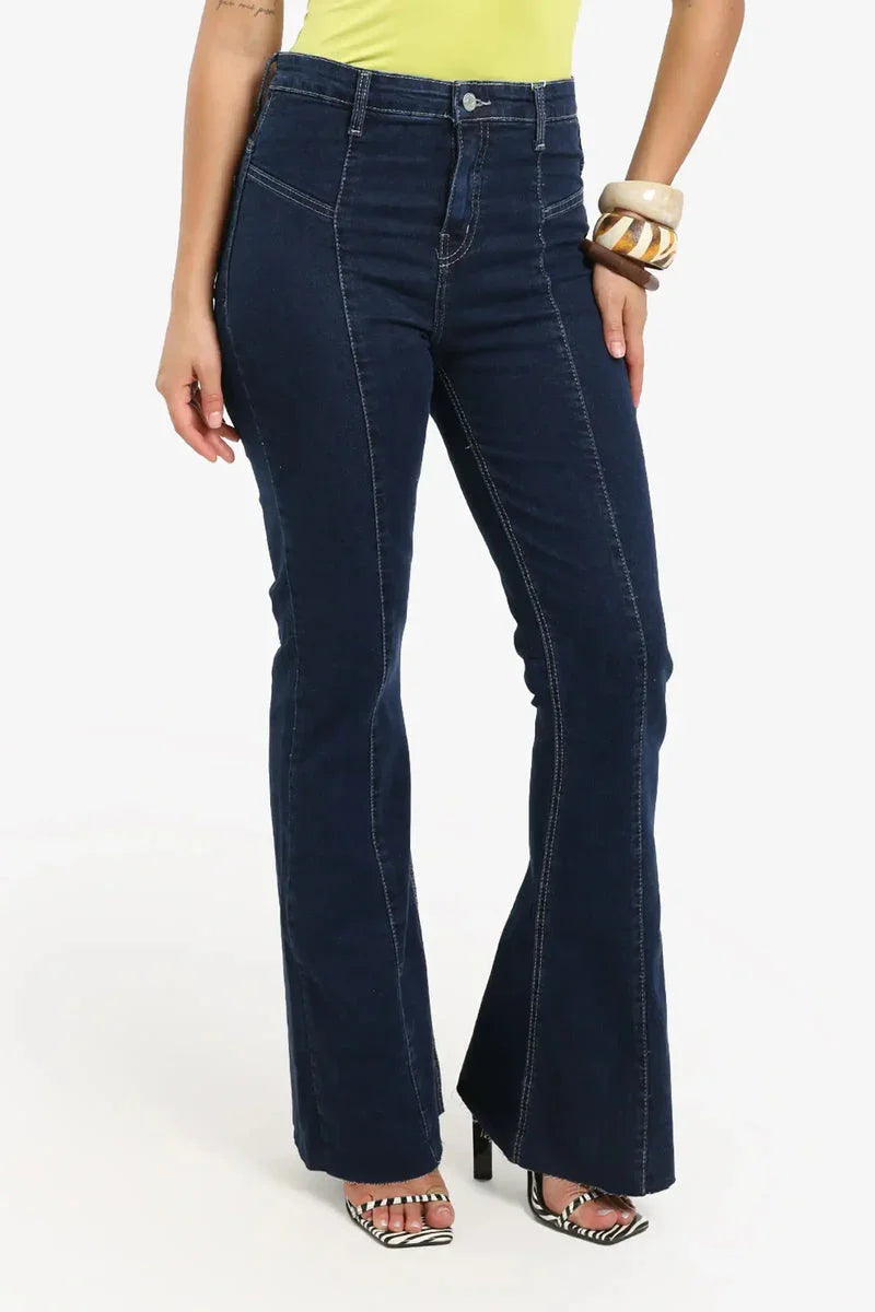 Carina - High Rise Flare Jeans 4