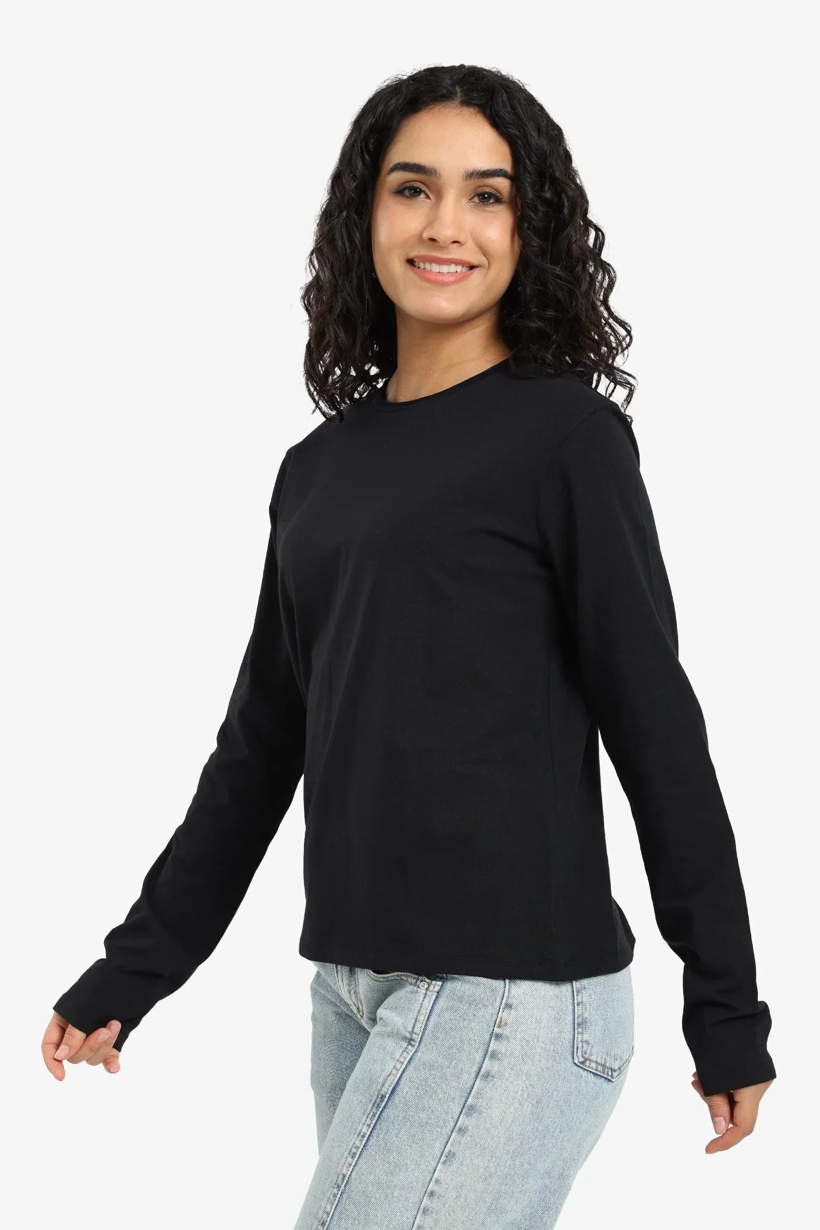 Carina - Solid Long Sleeves T-shirt 7