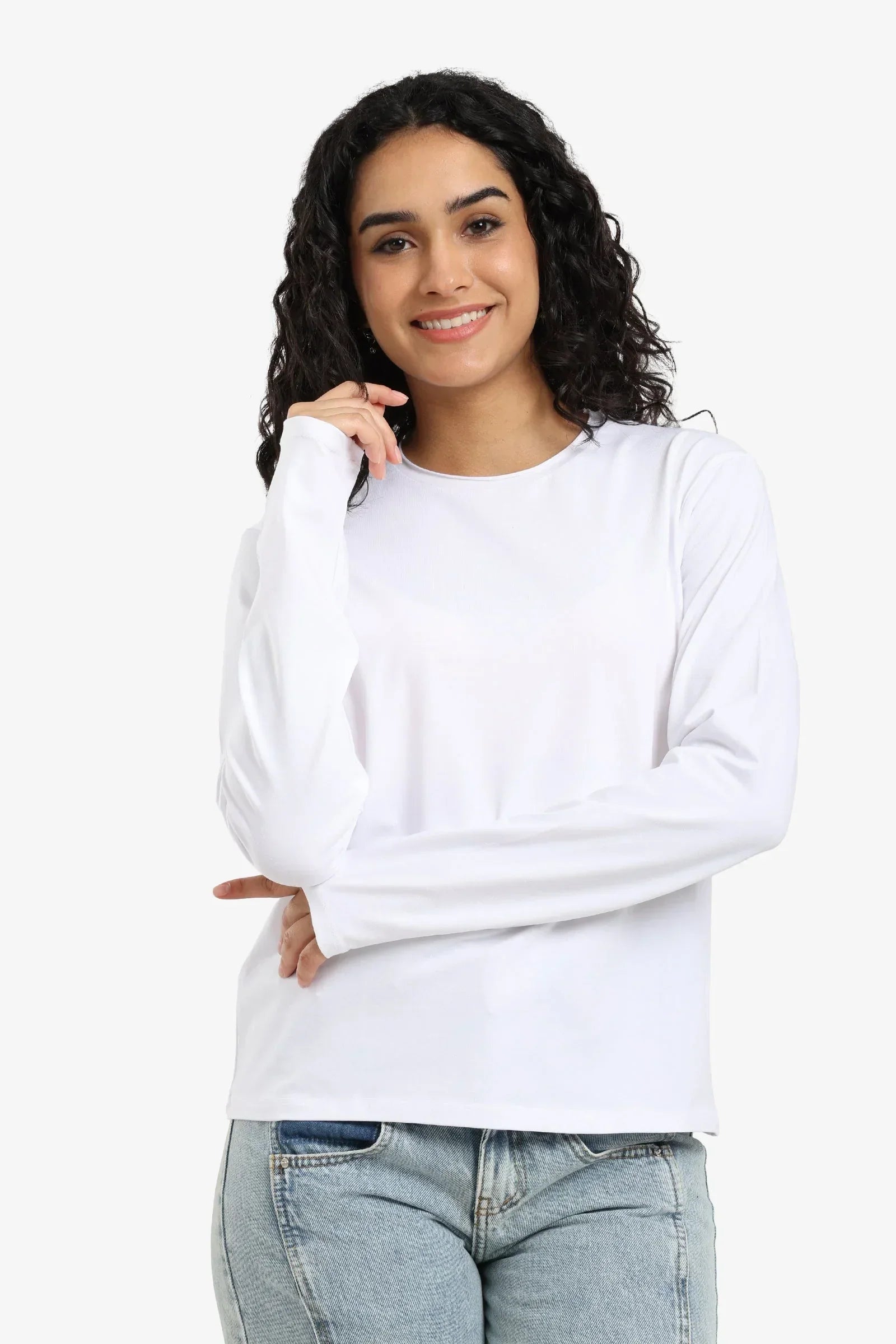 Carina - Solid Long Sleeves T-shirt 1