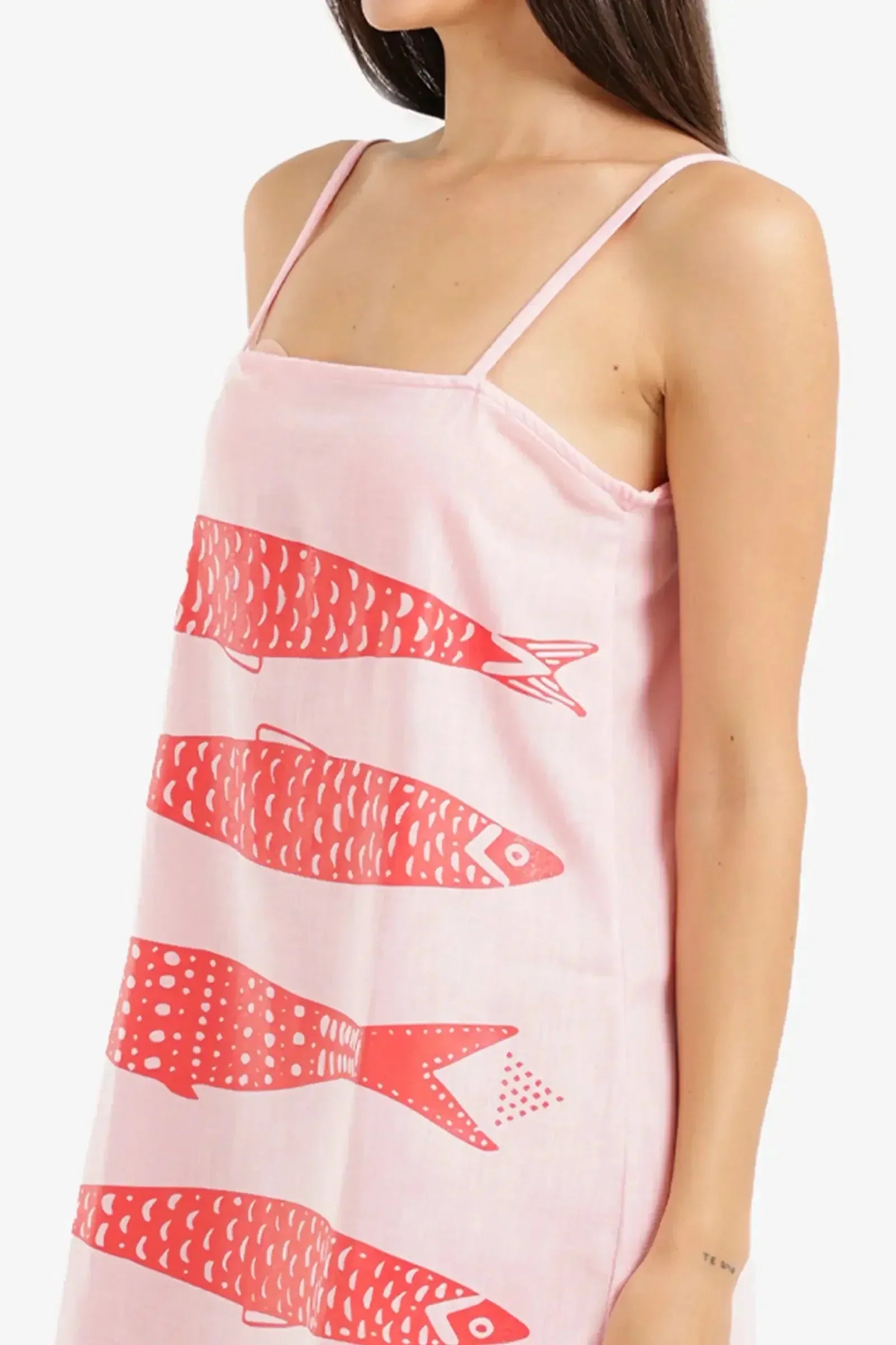Carina - Fish Print Beach Dress 4