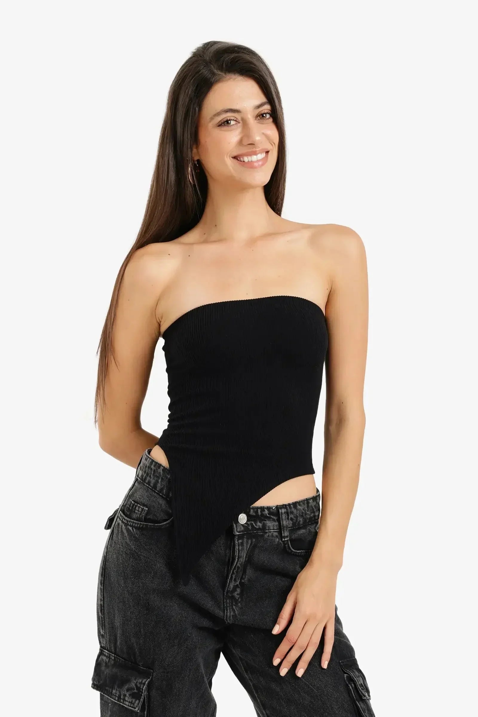 Carina - Asymmetrical Strapless Top 10