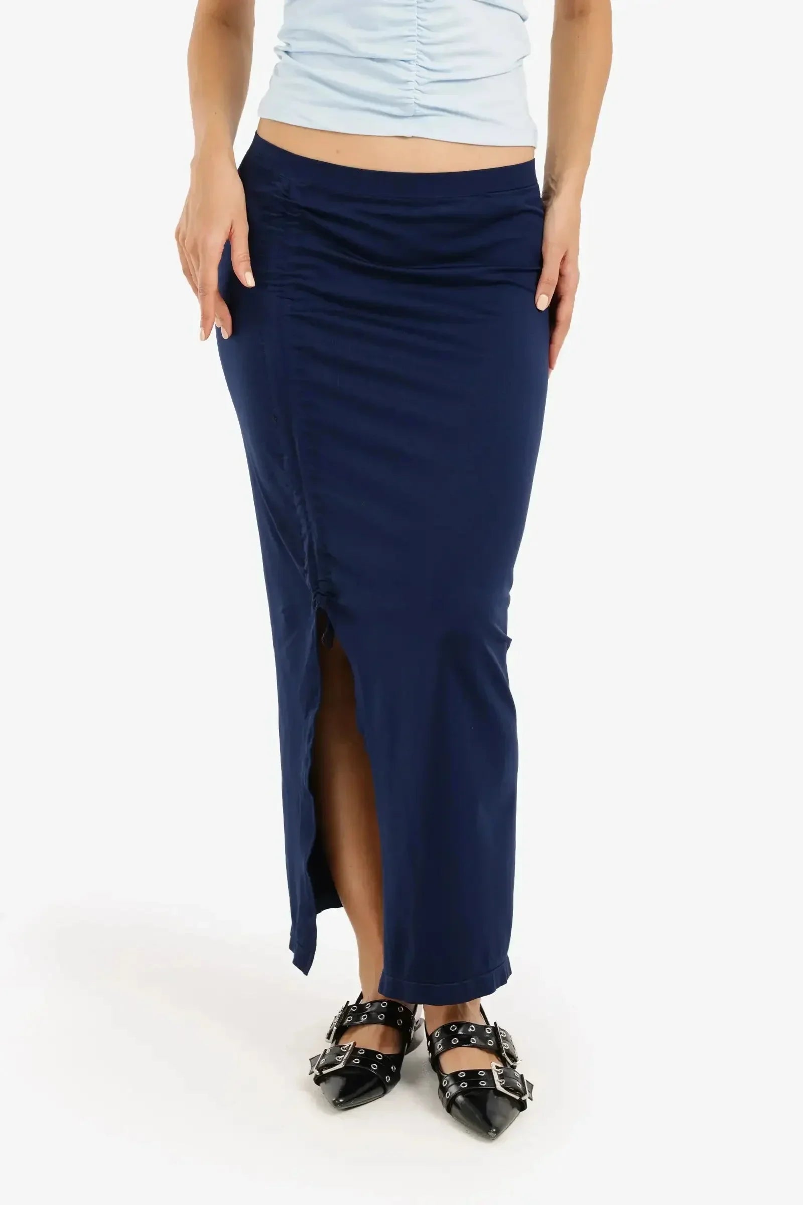Carina - Elegant Side Slit Long Skirt 10