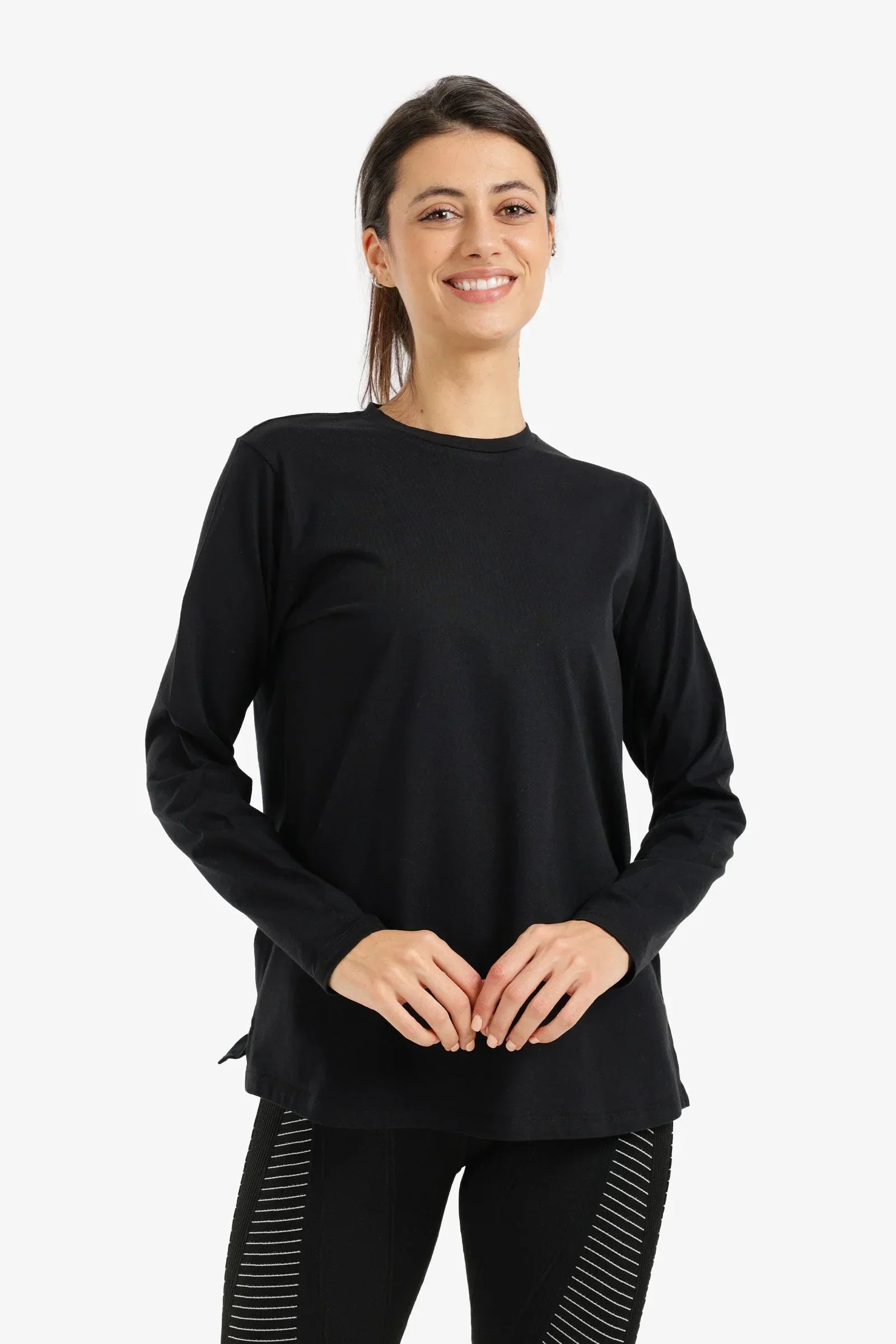 Carina - Long Sleeve Relaxed T-shirt 1