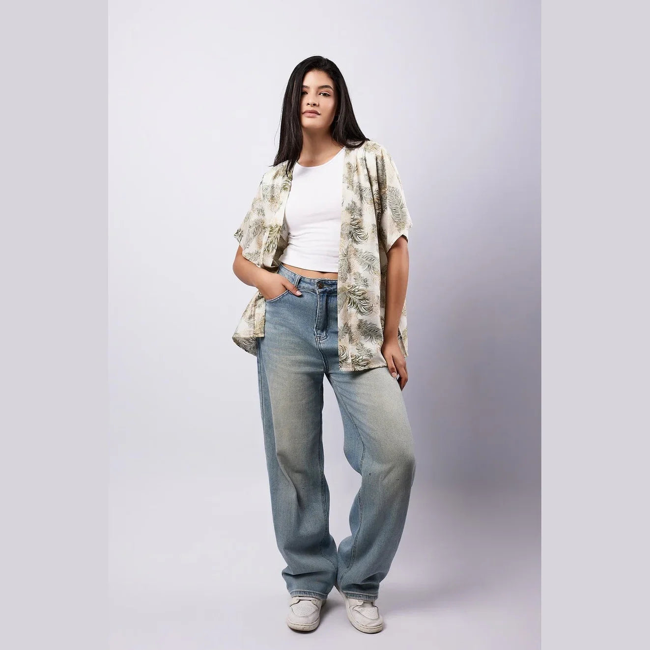 Viva - Printed Linen Cardigan 5