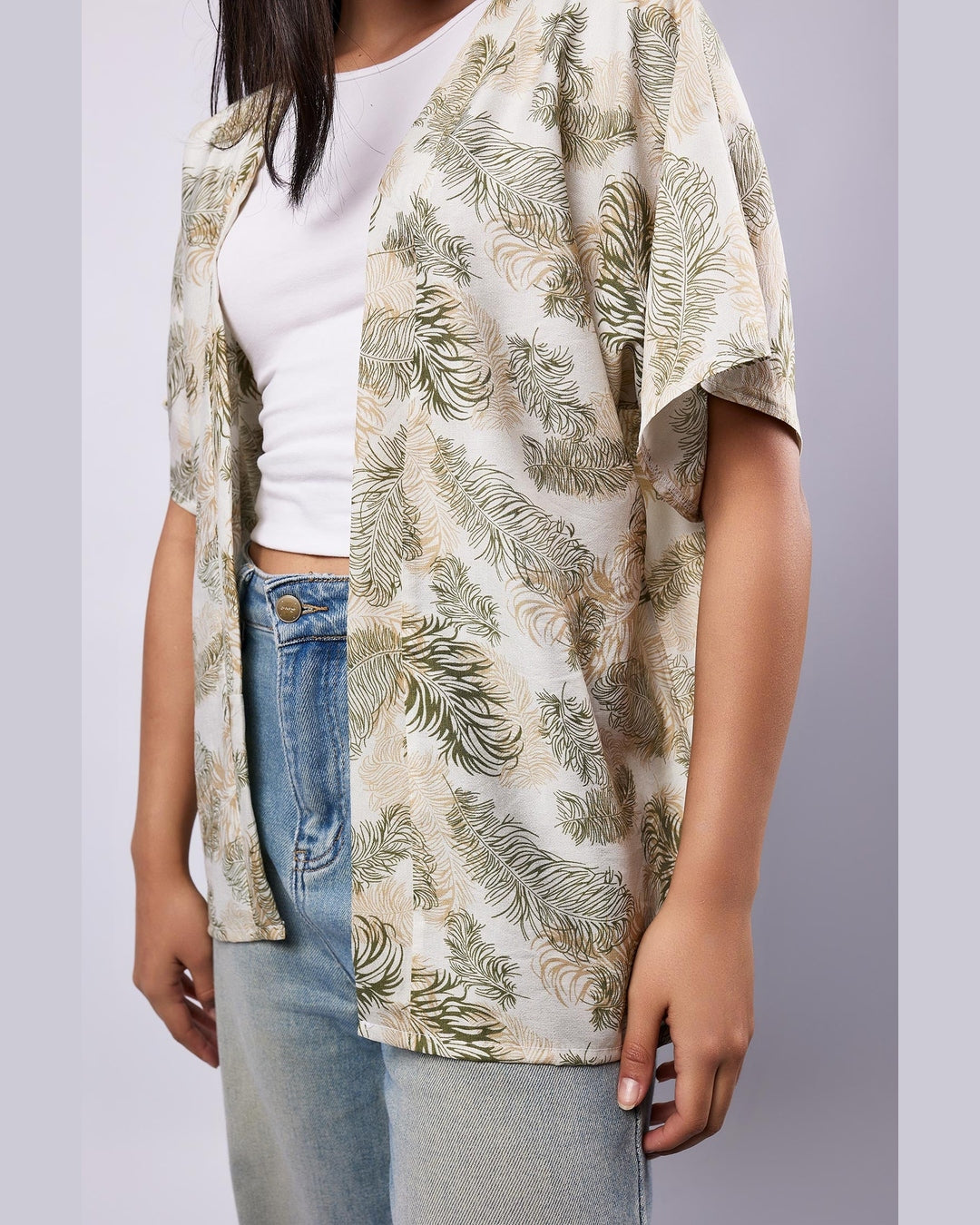 Viva - Printed Linen Cardigan 2