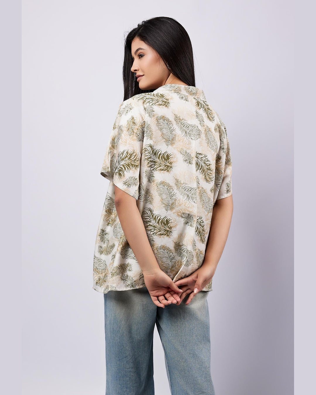 Viva - Printed Linen Cardigan 1
