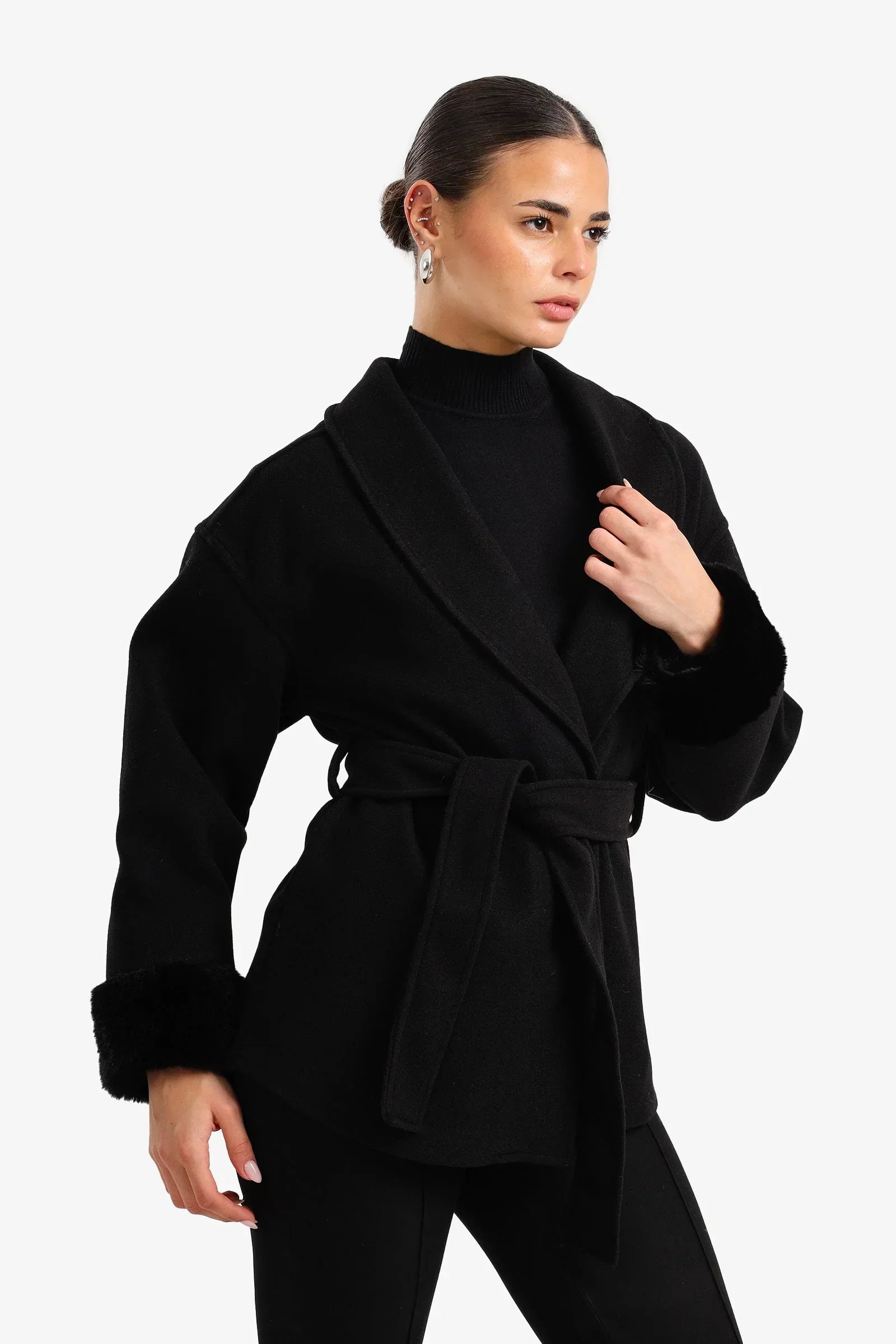 Clue - Shawl Collar Wrap Jacket 2