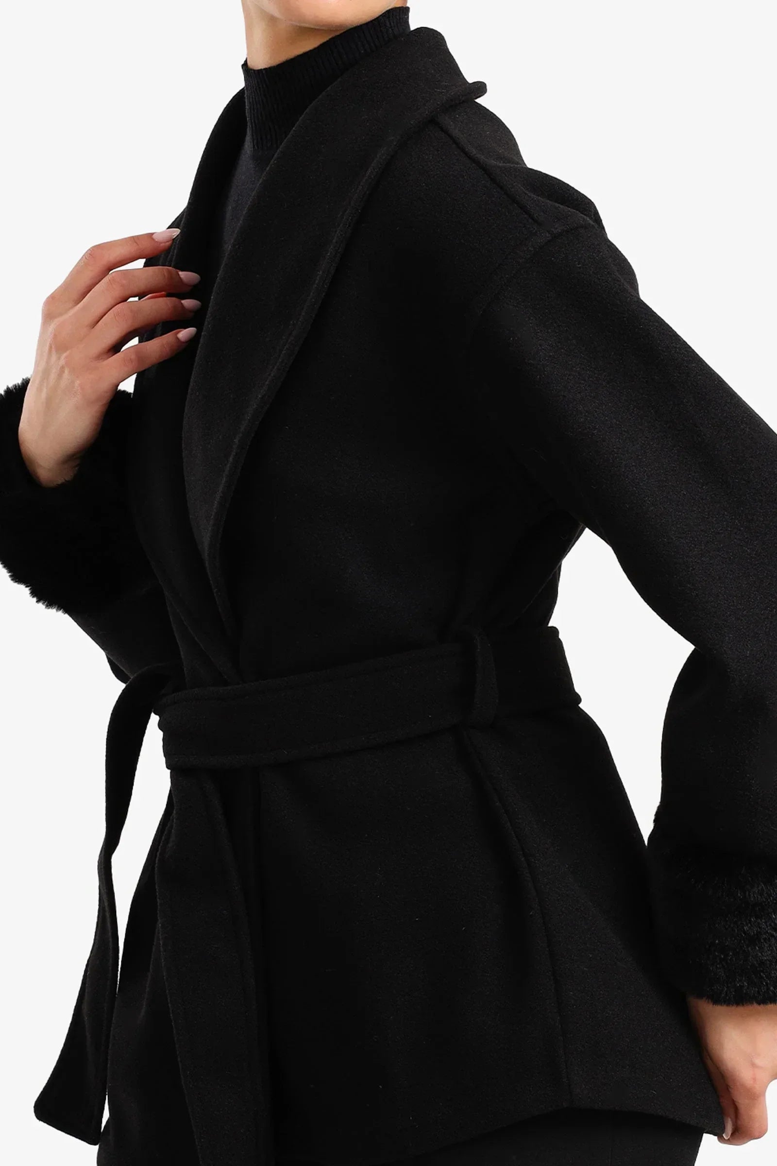 Clue - Shawl Collar Wrap Jacket 3