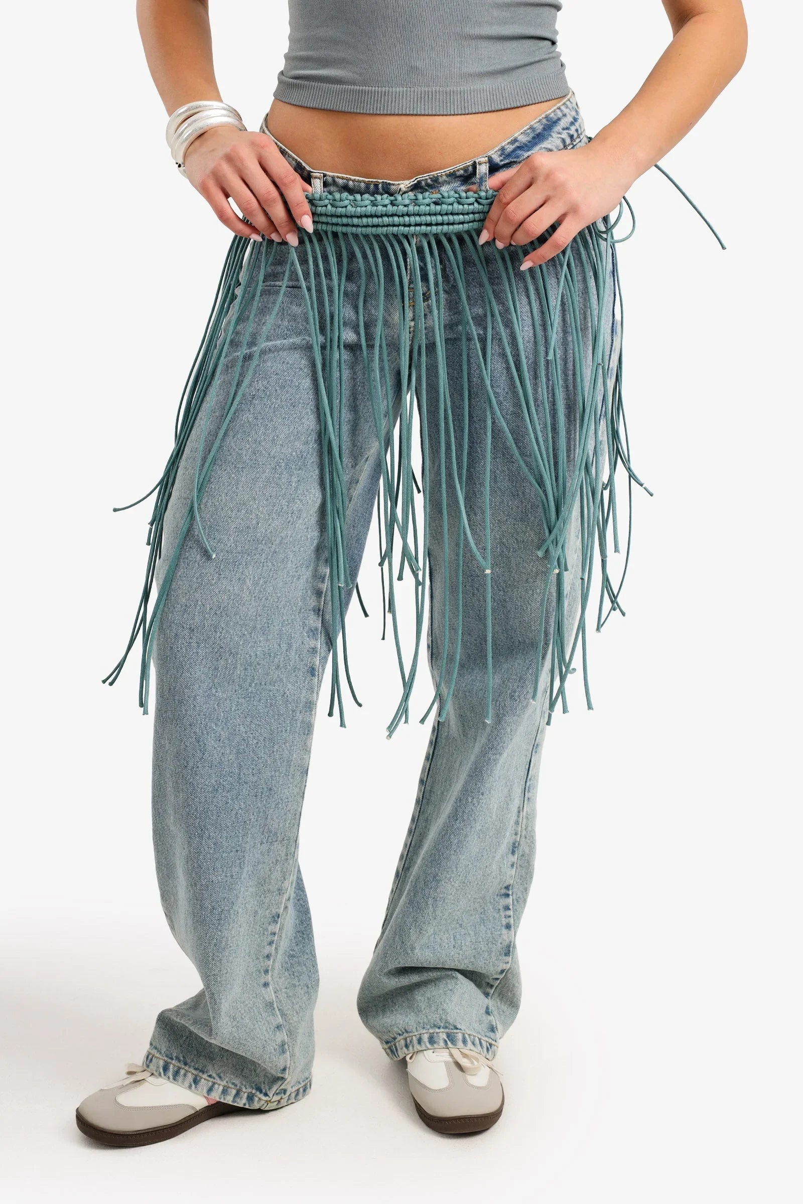 Waist Braided Fringe Belt - Clue - Babazzaro