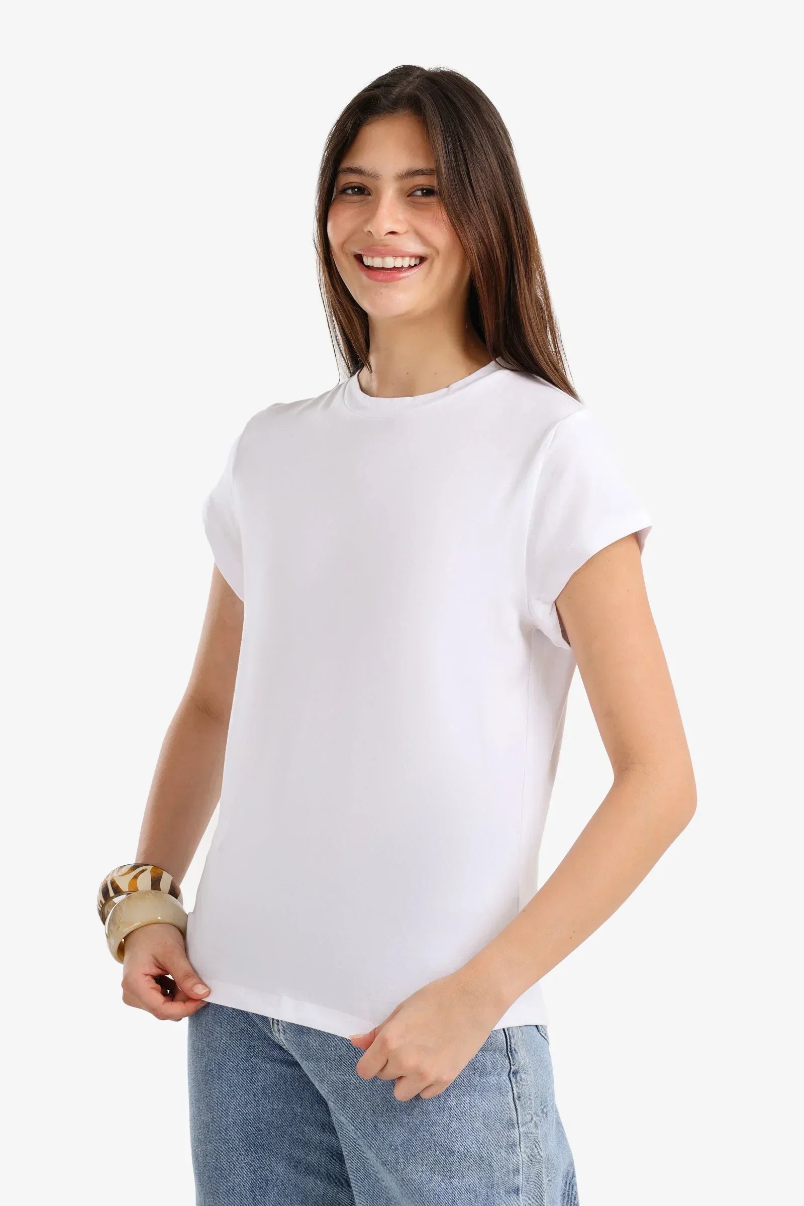 Carina - Classic Crew Neck Top 2