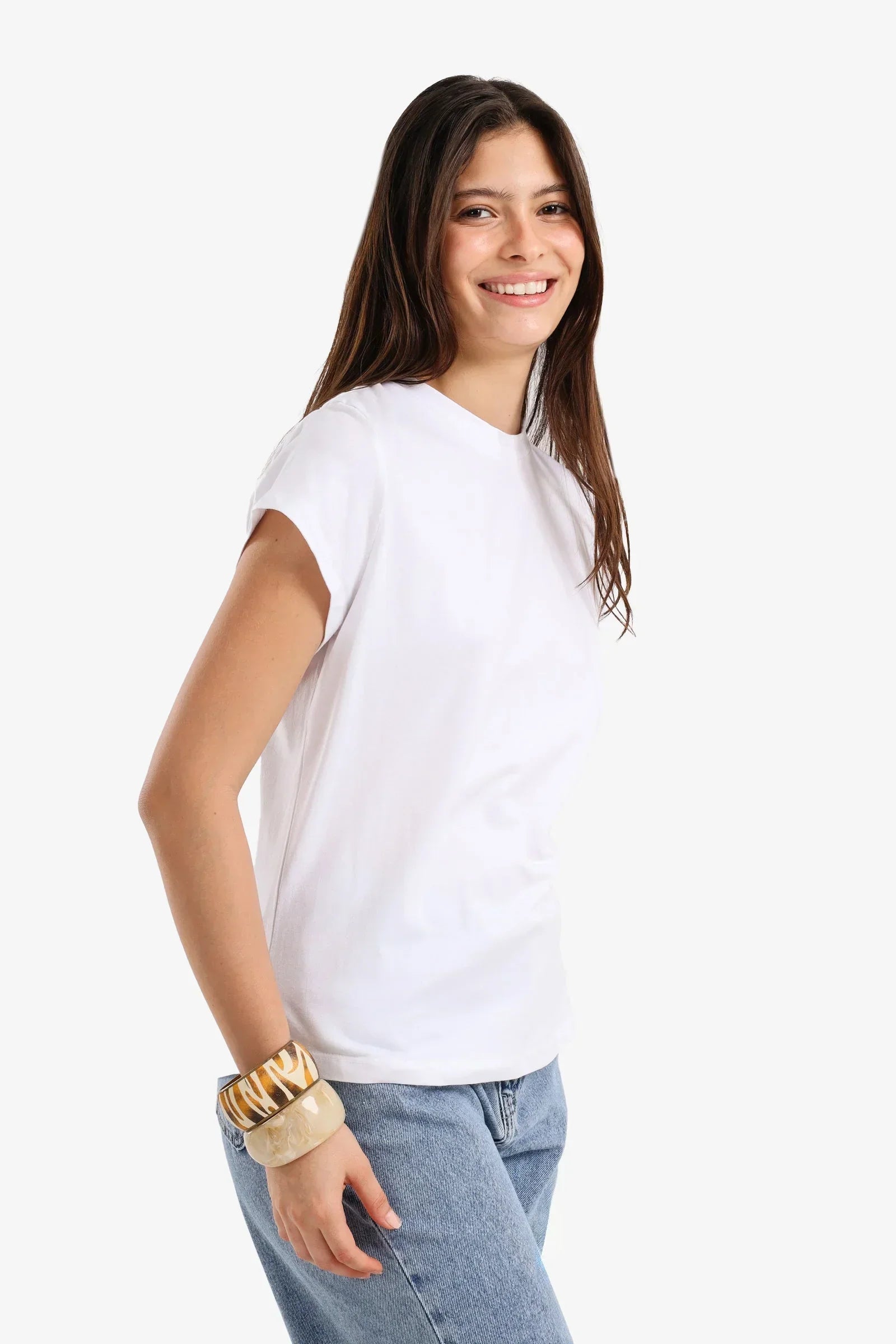 Carina - Classic Crew Neck Top 1