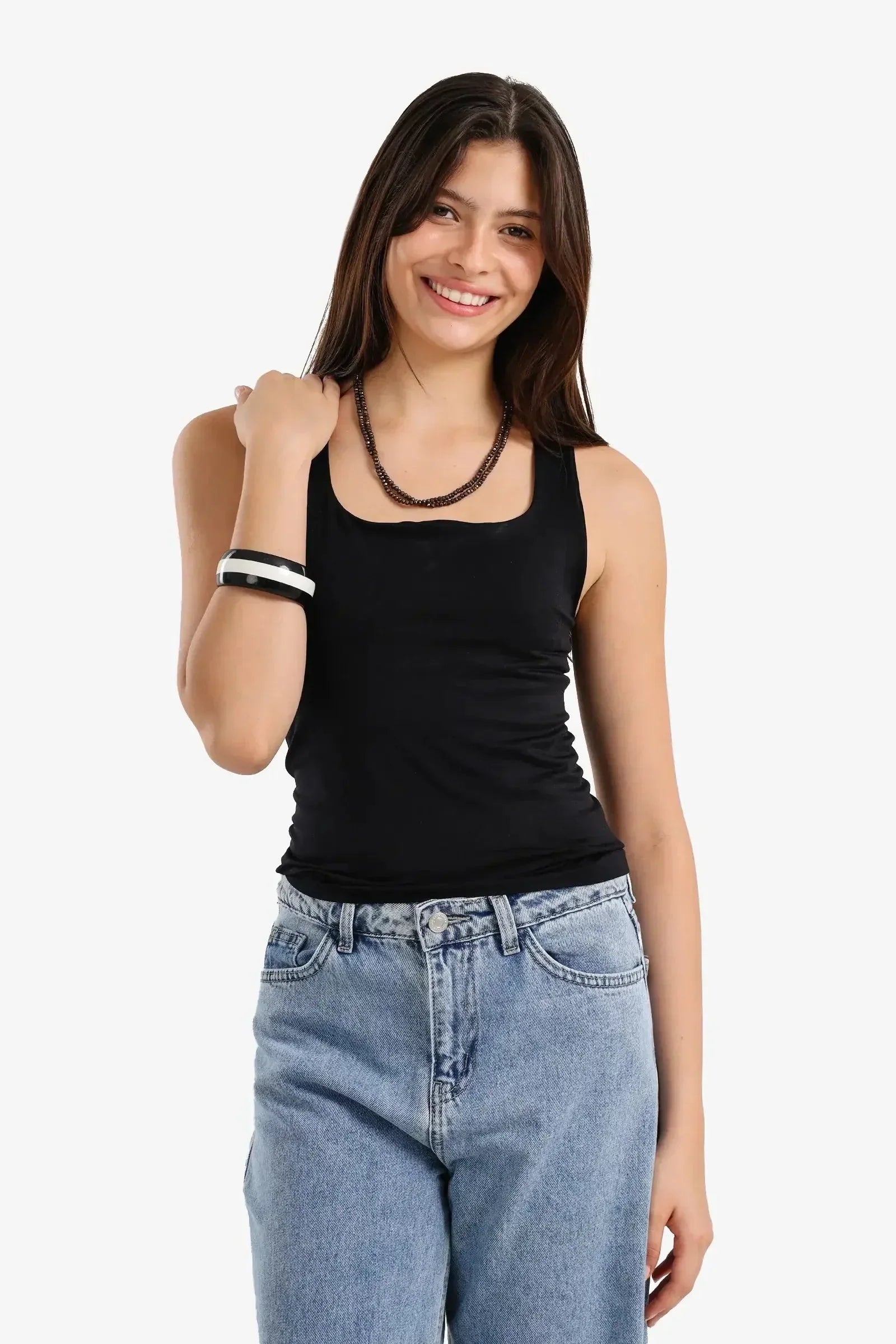 Carina - Sleek Solid Patterned Top 7