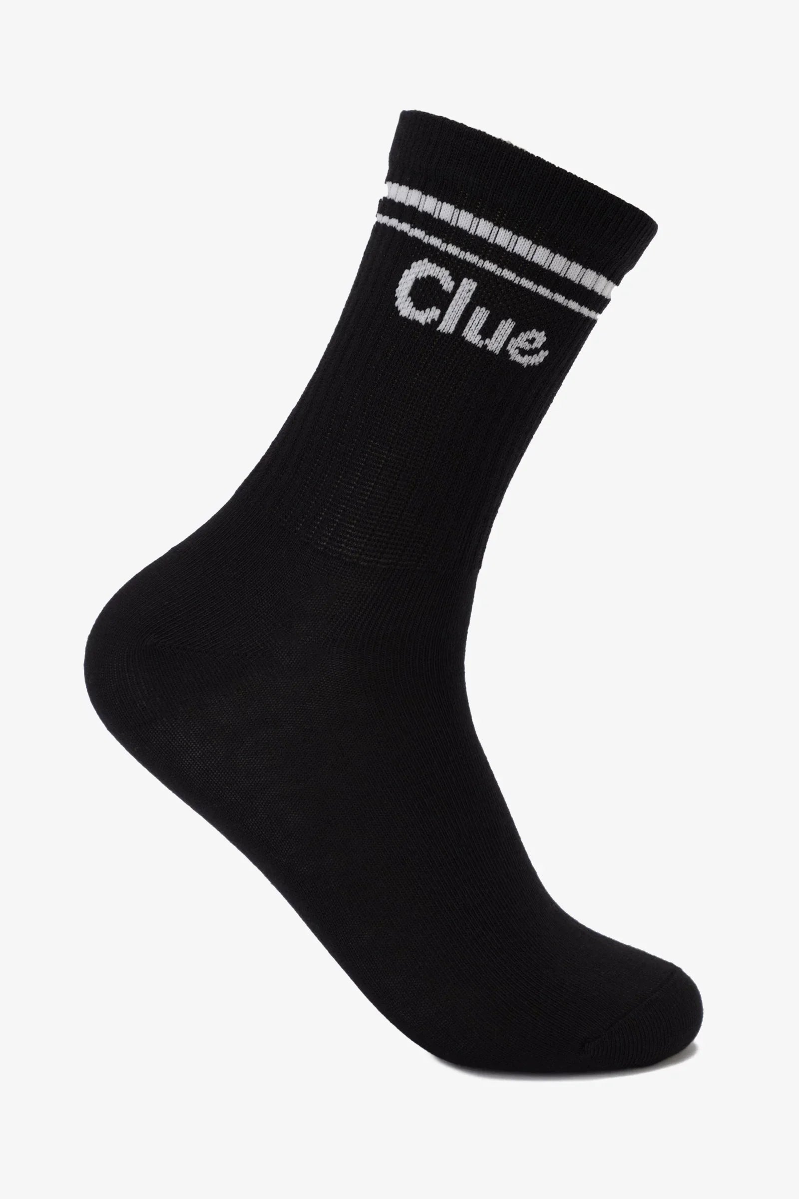 Clue - Striped Cuff Long Socks - 3 Pairs 2