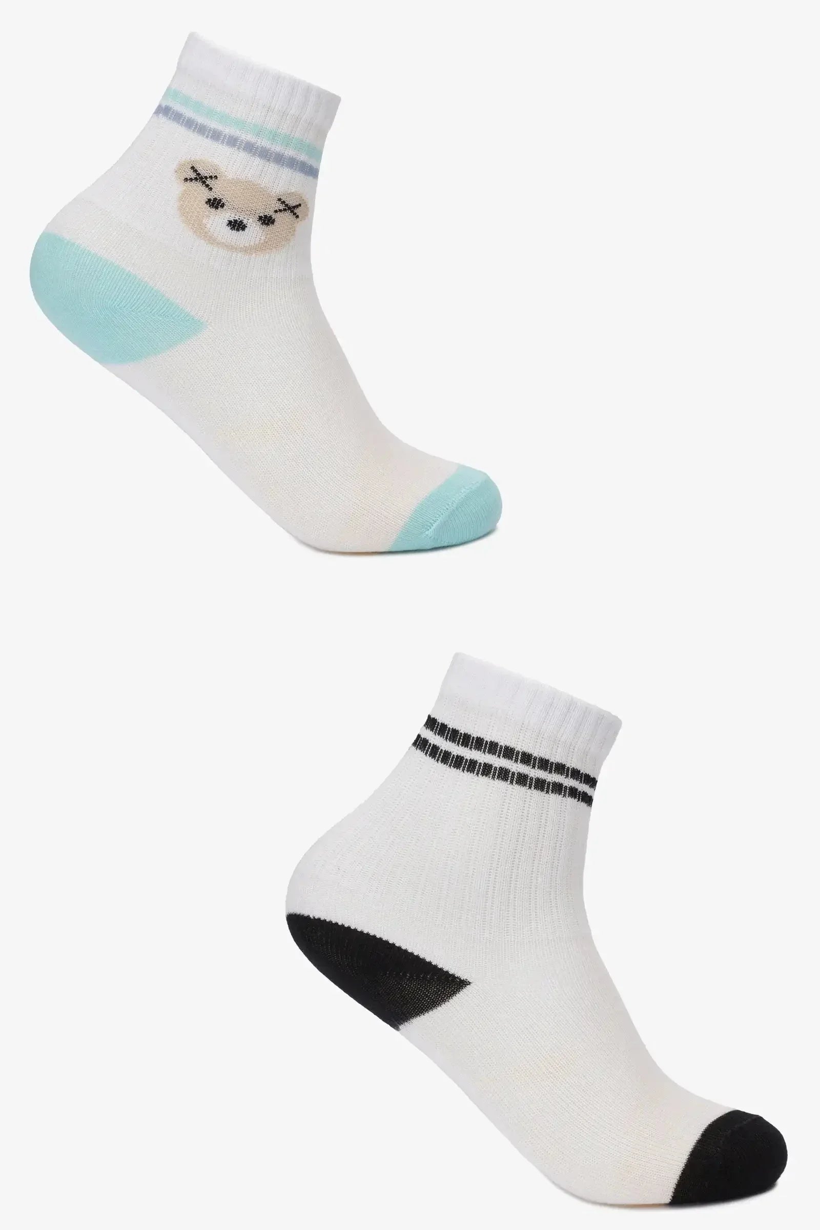 Carina - Printed Ankle Socks - 2 Pairs 1