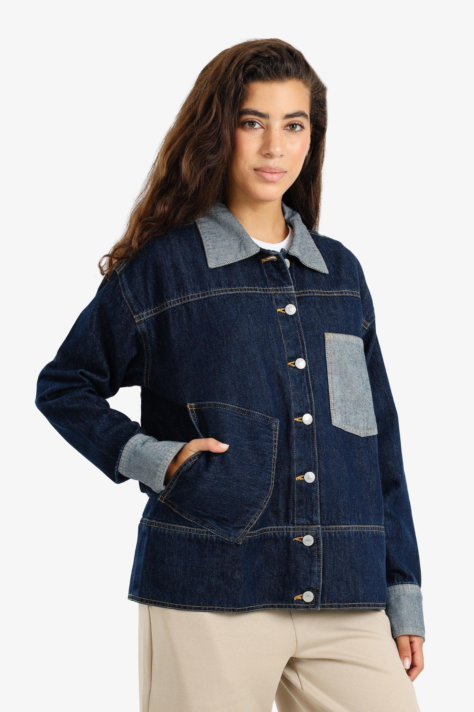 Clue - Two-Tone Denim Jacket 3