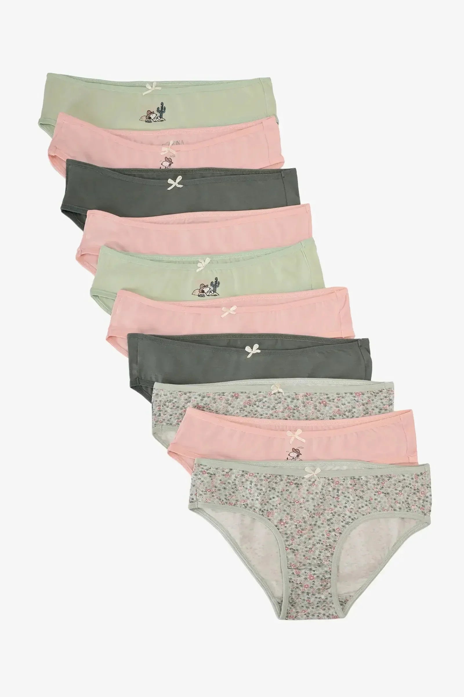 Carina - Pack of 10 Colored Bikini Panties 1