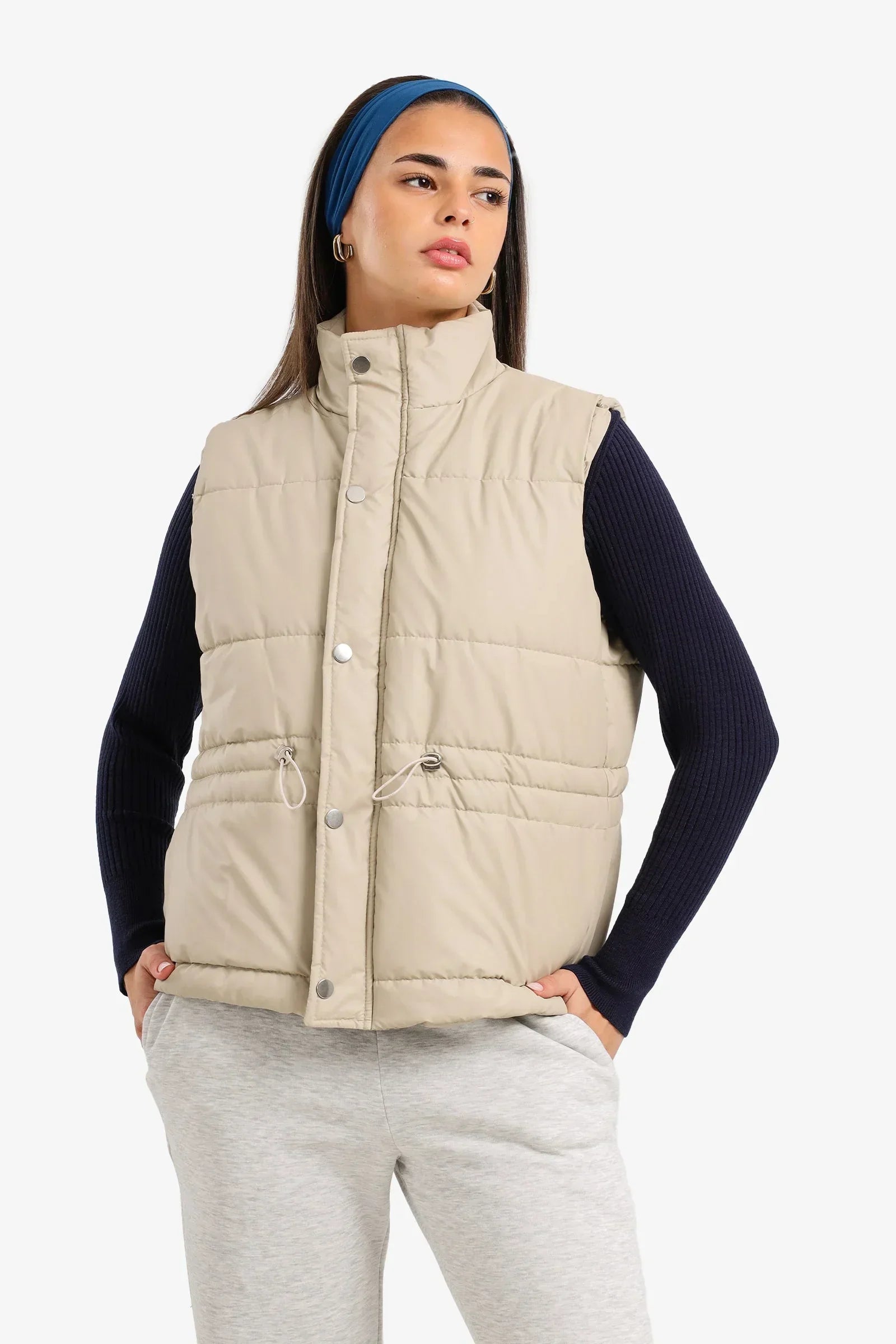 Clue - High Neck Puffer Vest 2