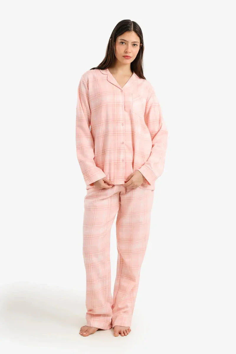 Carina - Cozy Plaid Pyjama Set 1