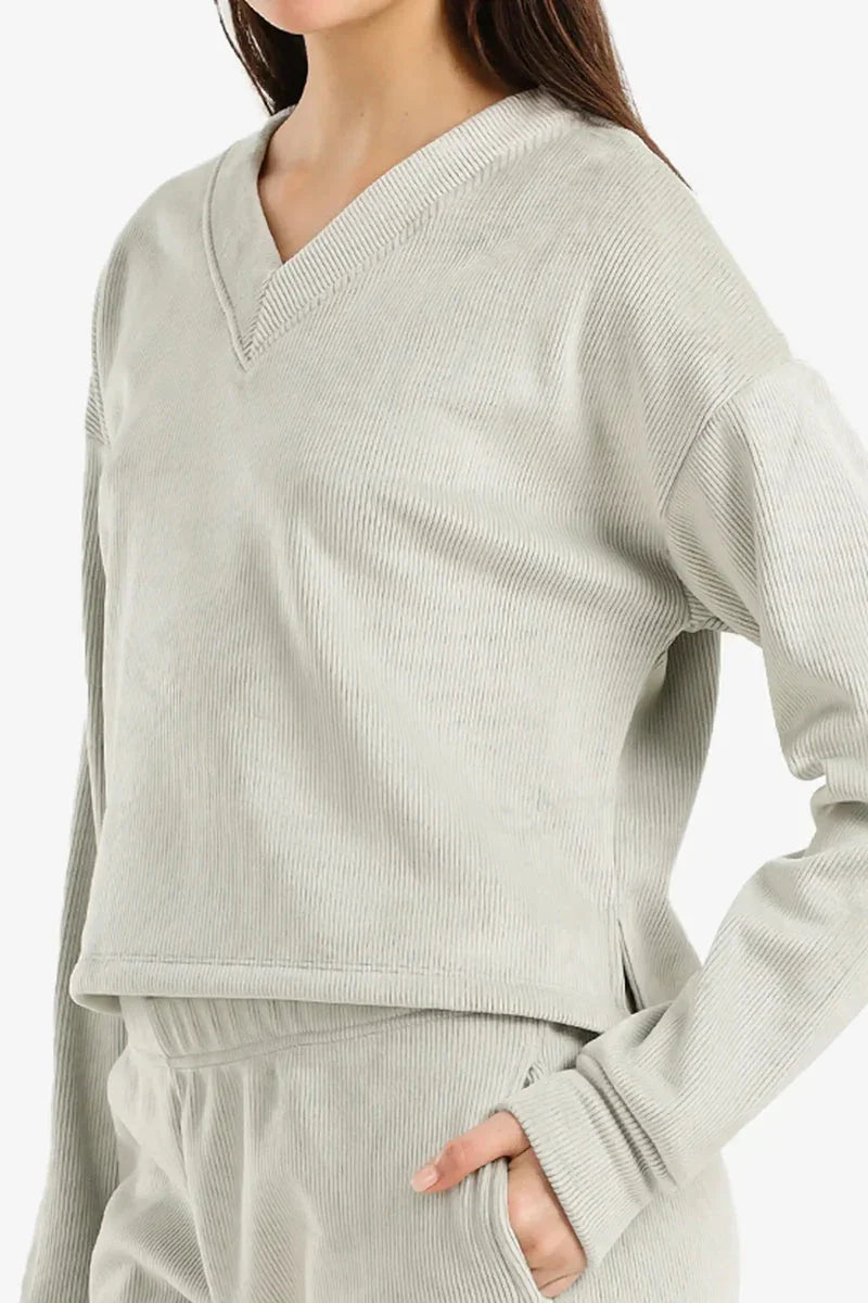 Carina - Ribbed Velvet Pyjama Set 11