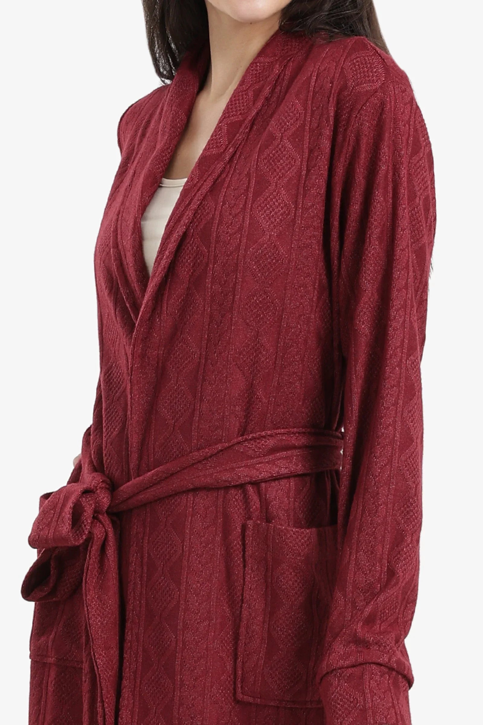 Carina - Self-Pattern Relaxed Robe 3