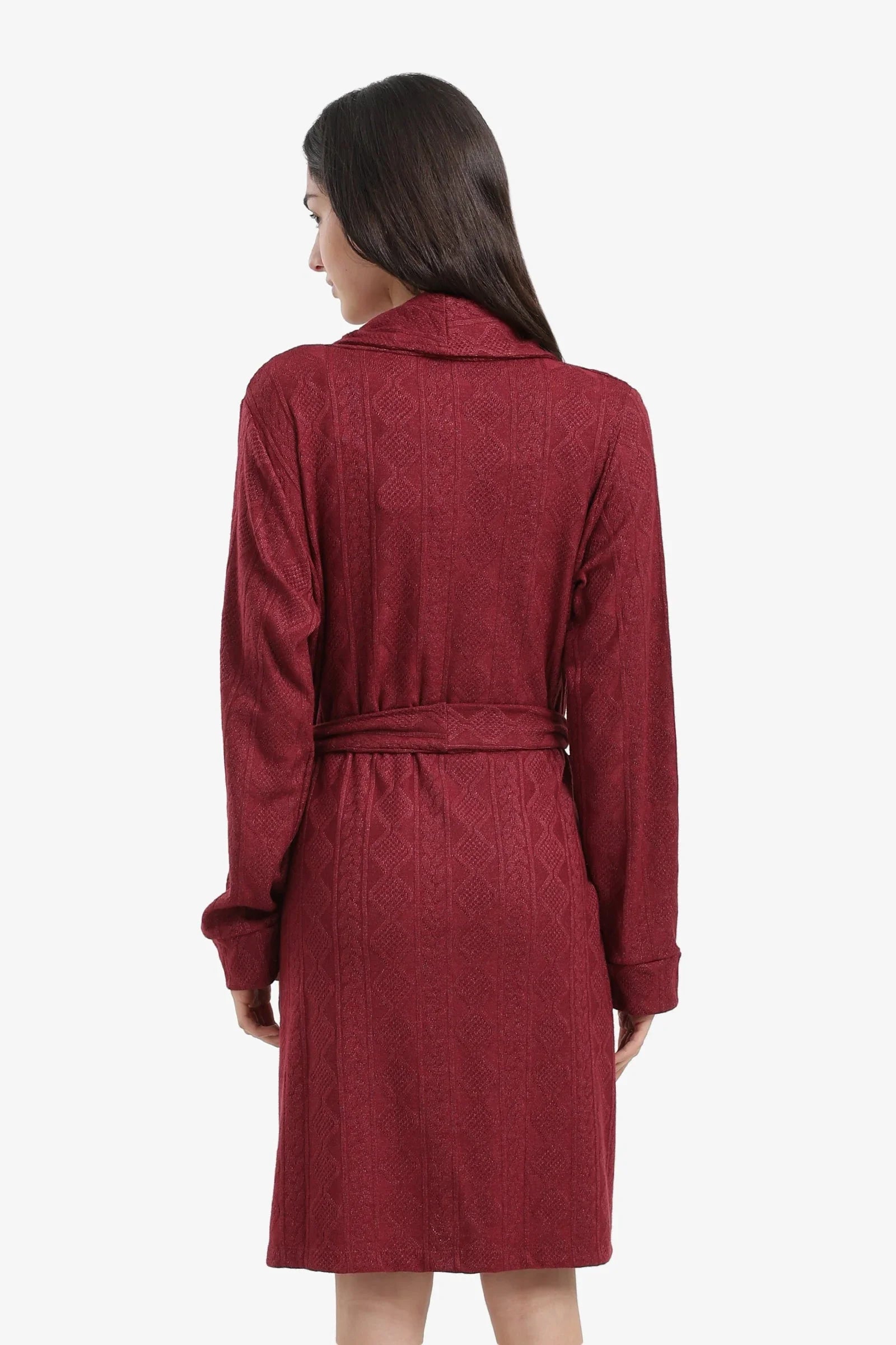 Carina - Self-Pattern Relaxed Robe 2