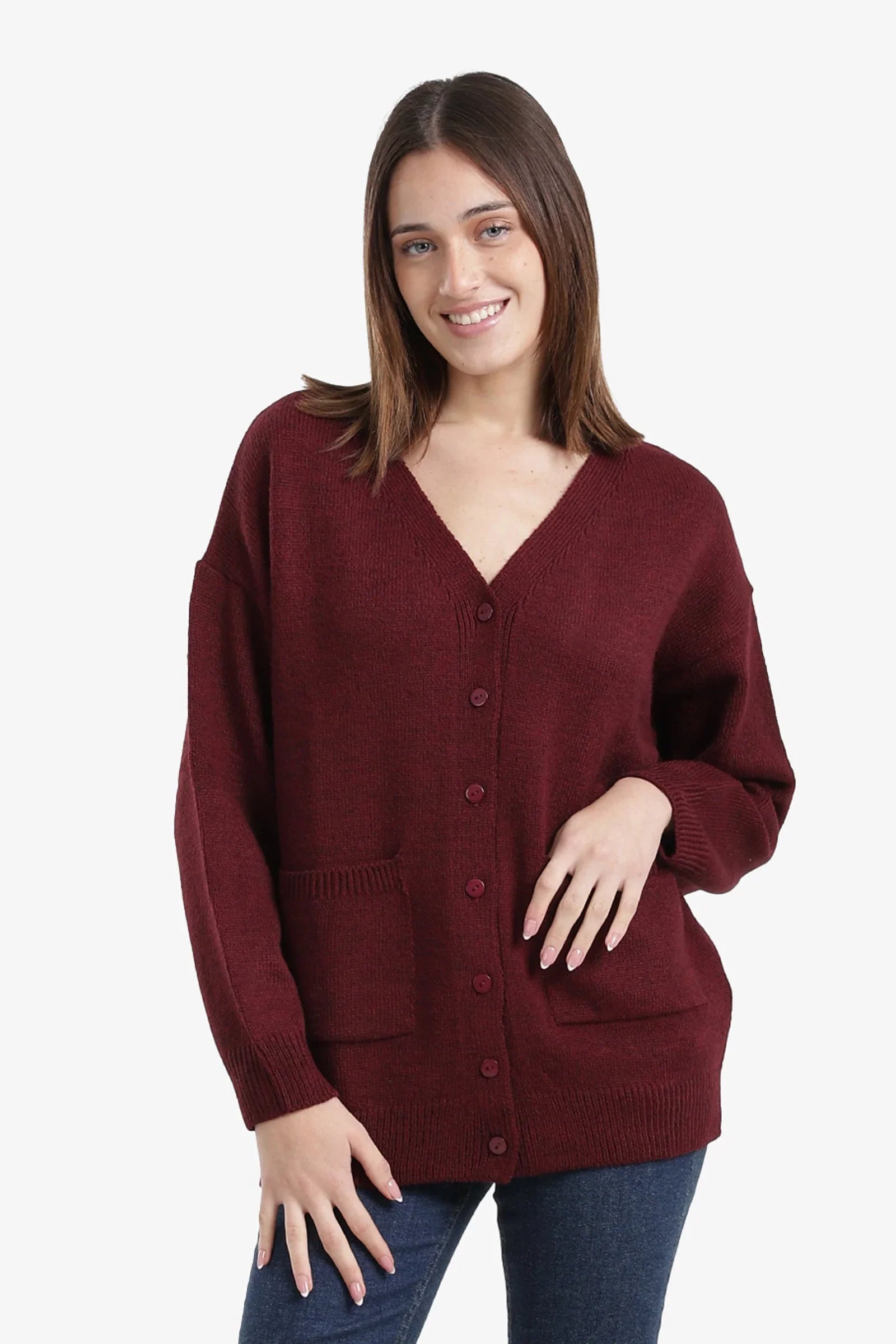 Carina - Cardigan with Front Pockets 1