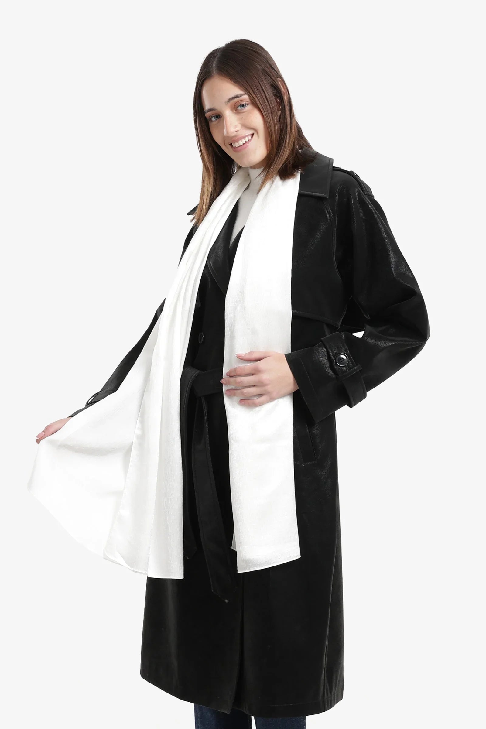 Carina - Silk Crinkle Scarf 8