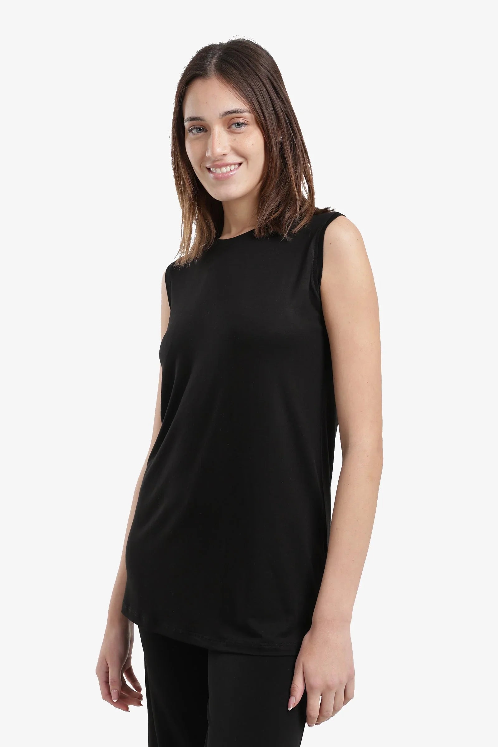 Carina - Slim Fit Sleeveless T-Shirt 6