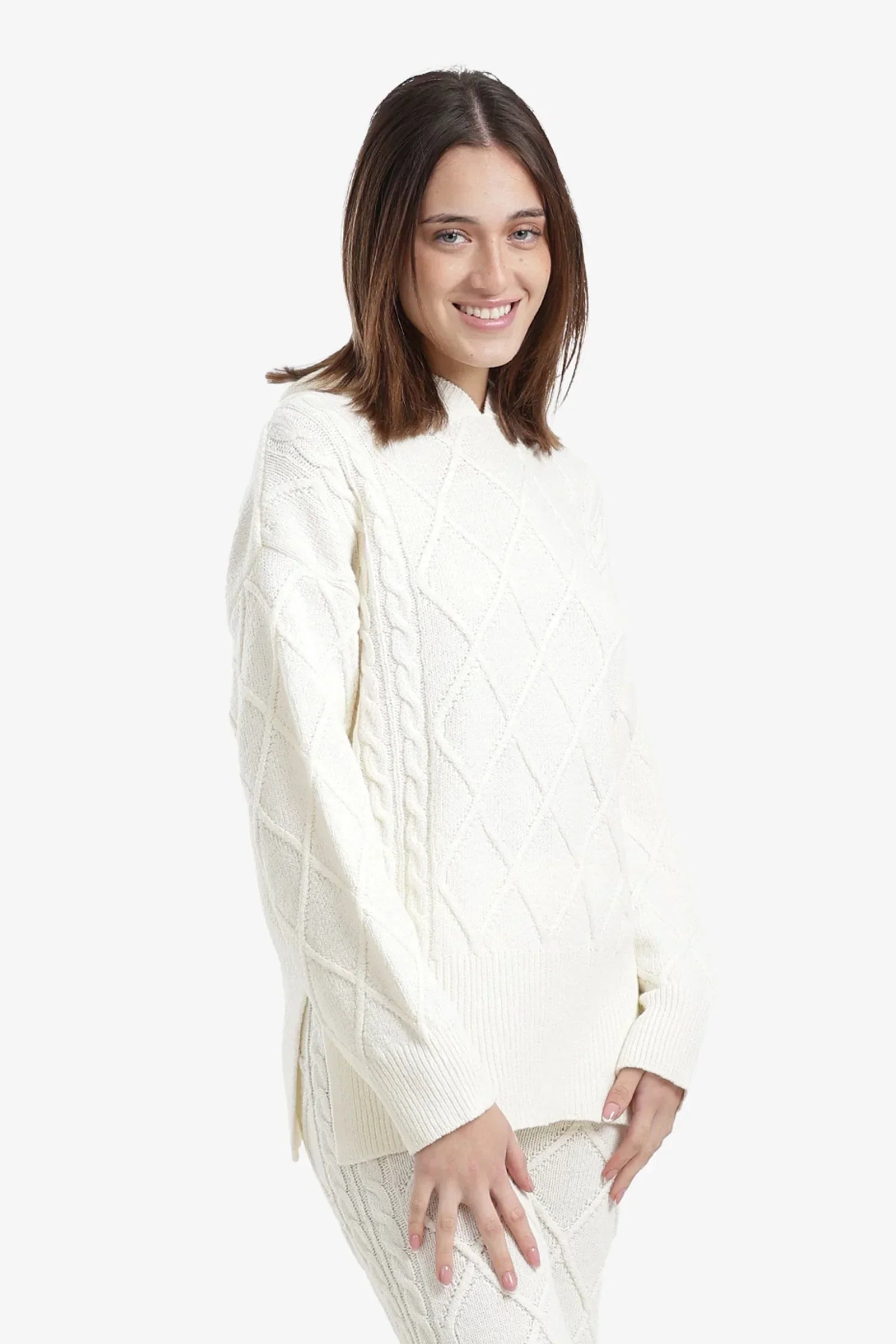 Carina - Cable Knit Lounge Pullover 2
