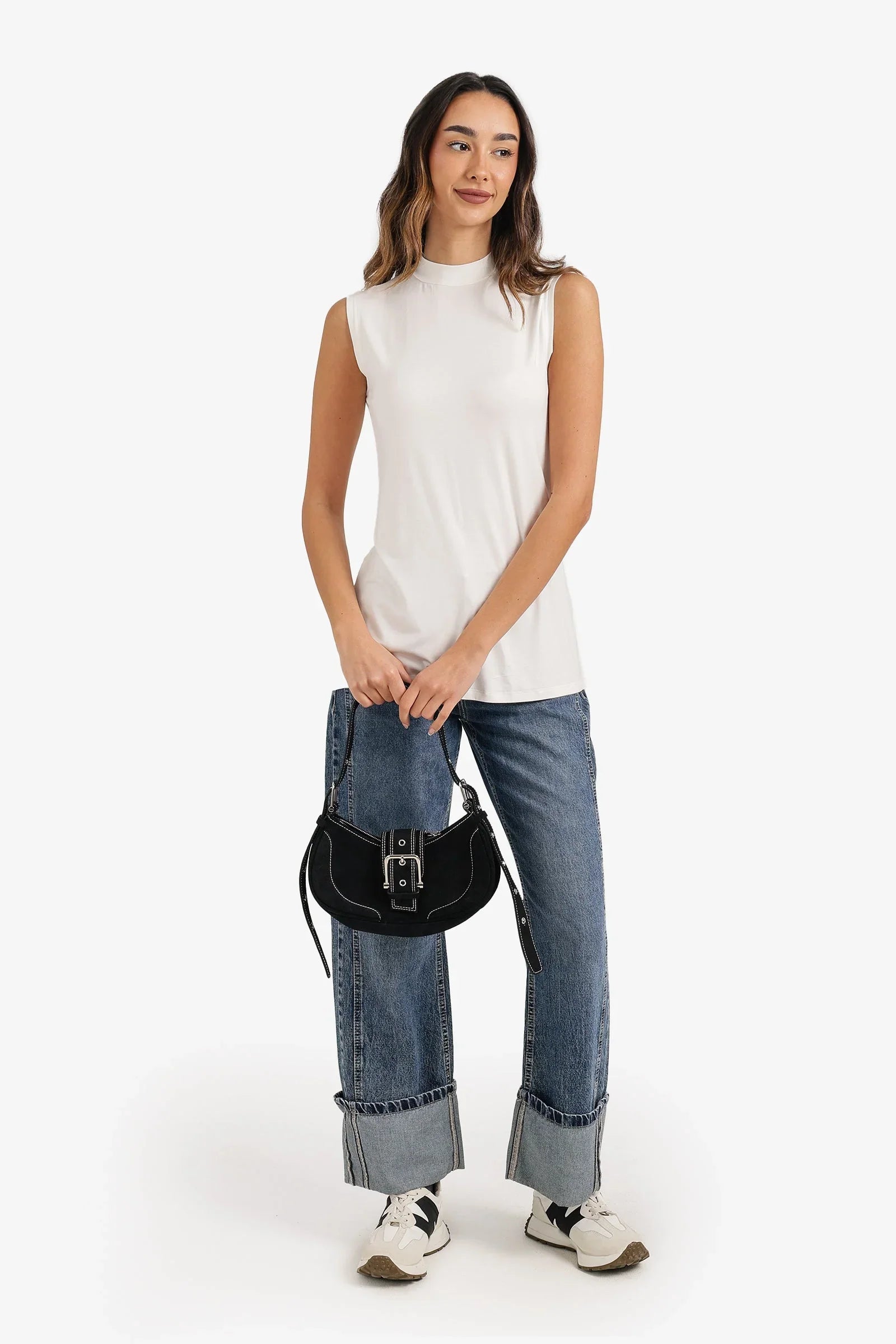 Carina - Mock-Neck T-Shirt 1