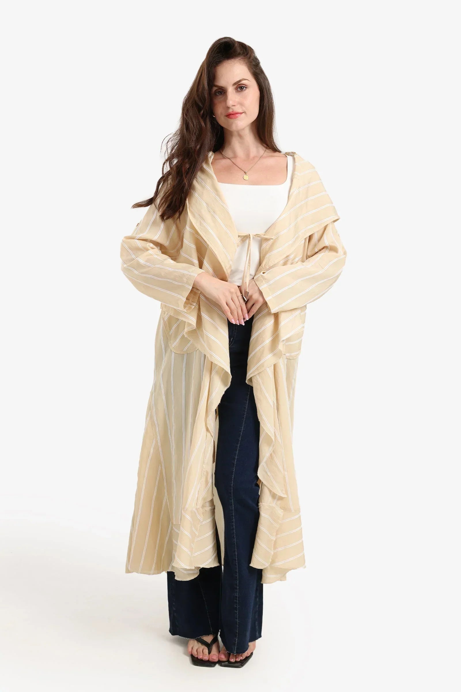 Clue - Hooded Striped Cardigan 4