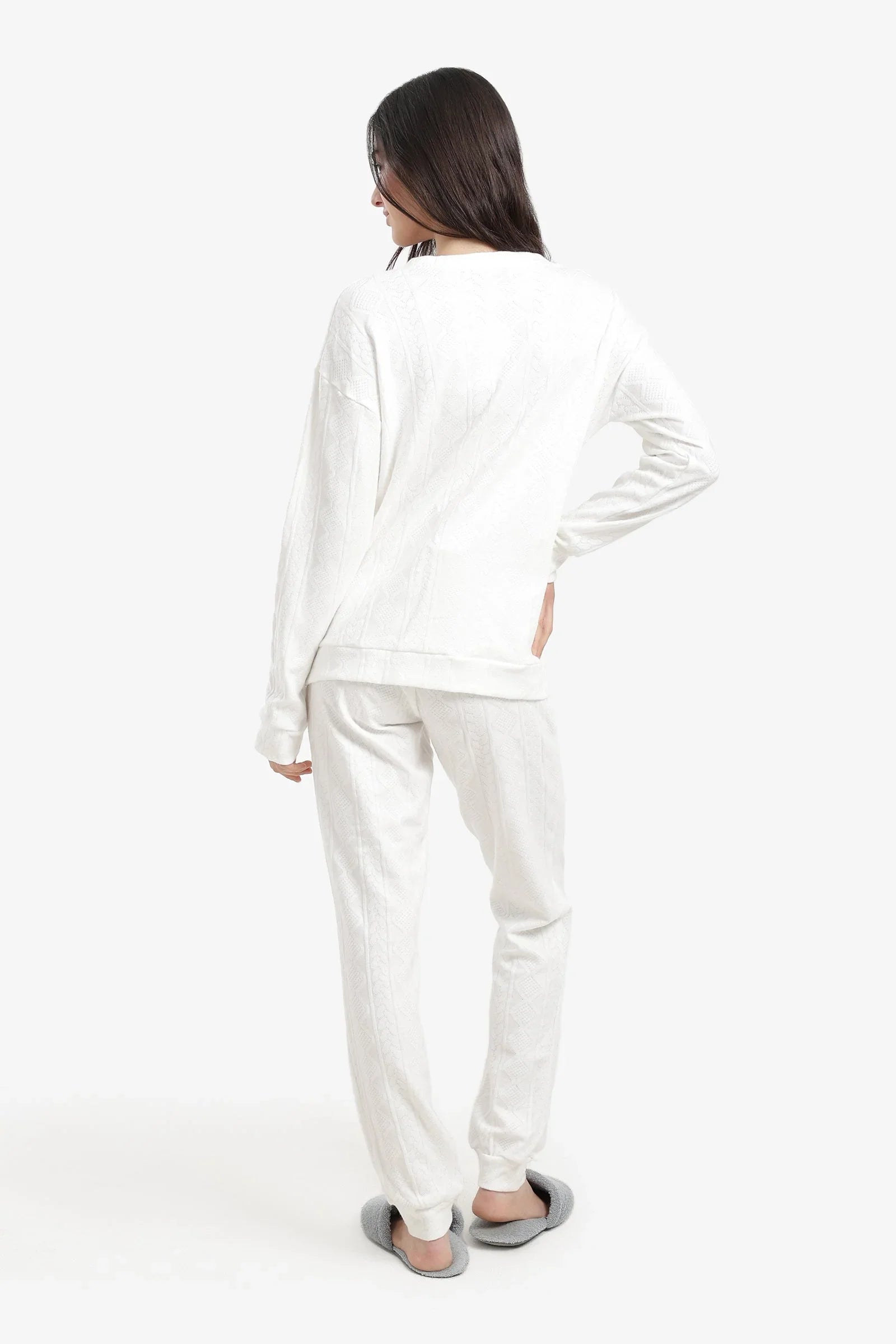 Carina - Cable Knit Pattern Pyjama Set 7