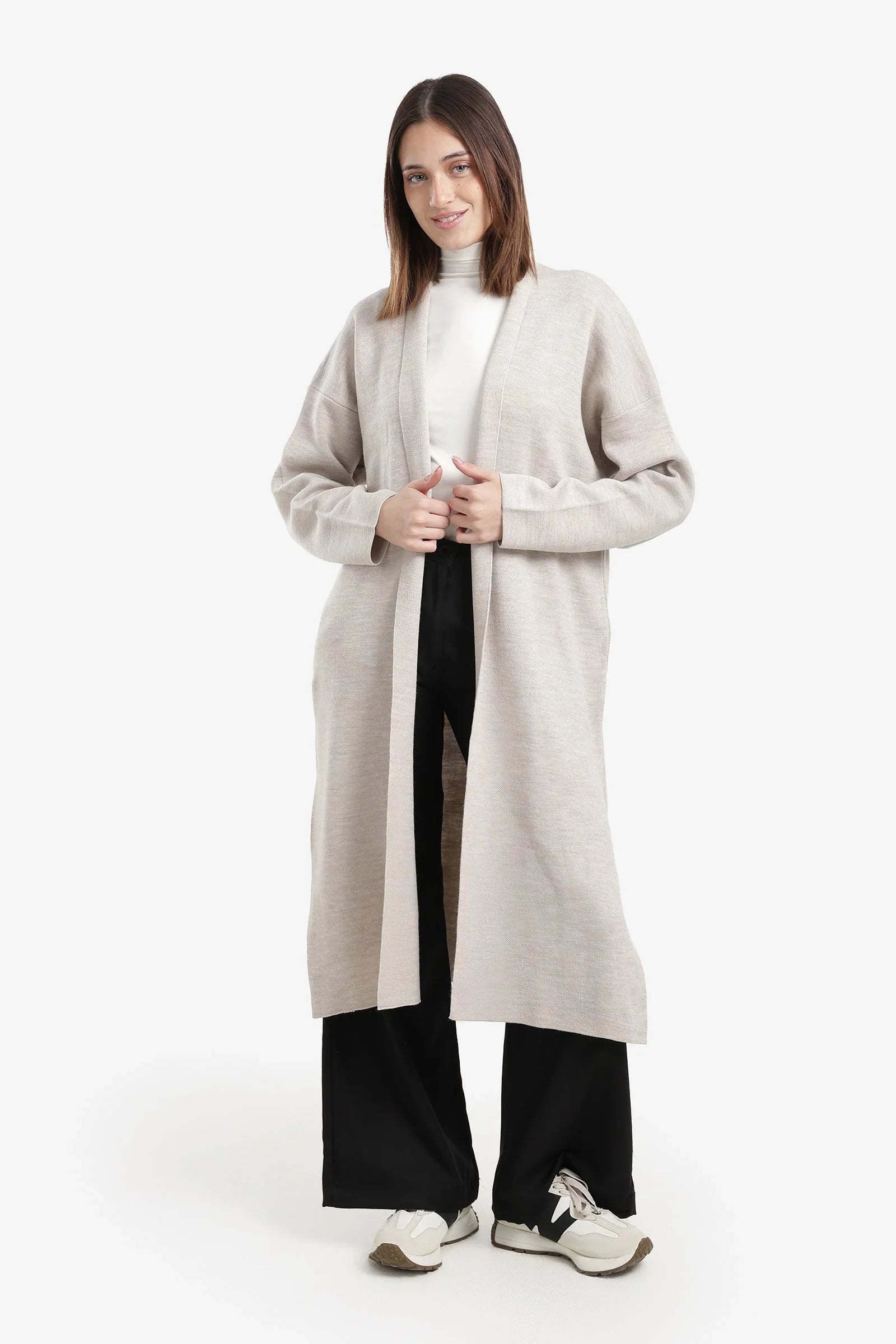 Carina - Open Neckline Knitted Cardigan 1