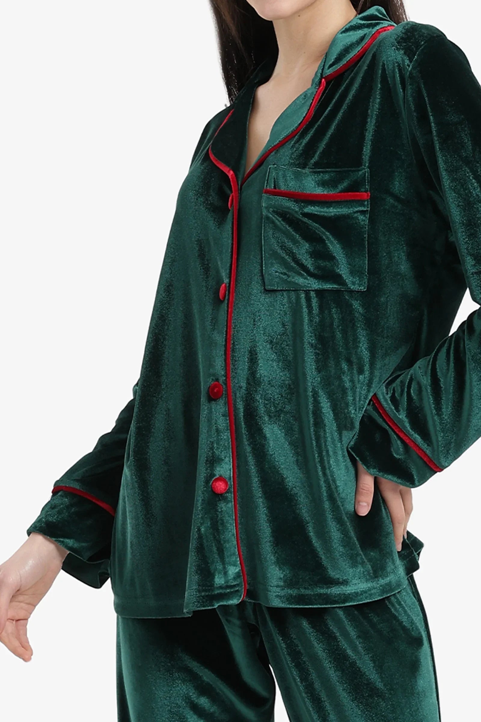 Carina - Pyjama Set with Contrast Piping 4