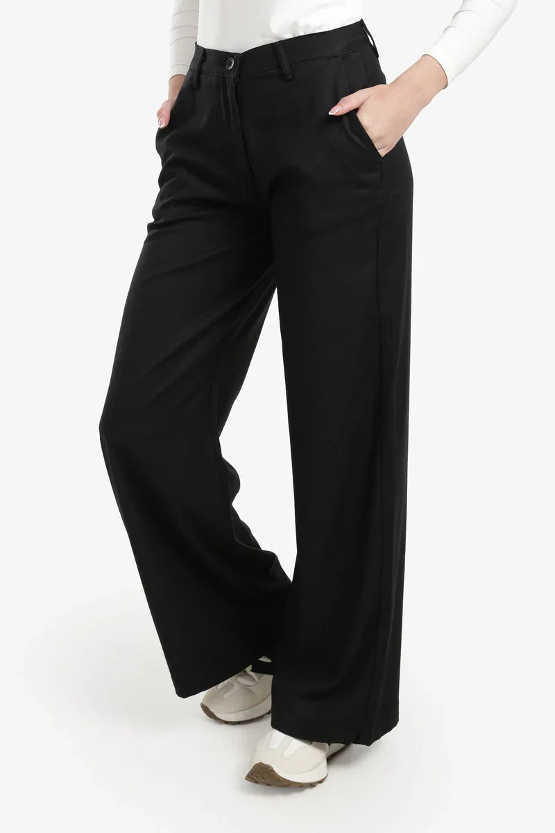 Carina - Wide-Leg Straight Cut Pants 3