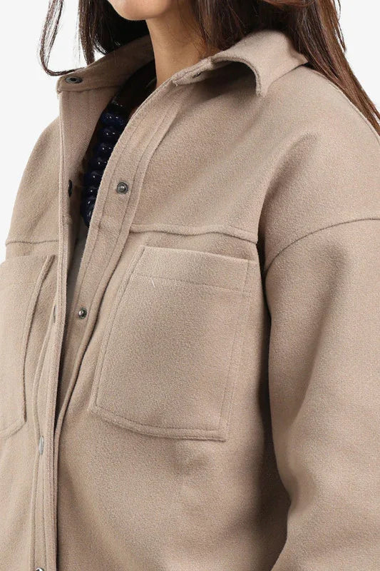 Carina - Button-Down Fleece Overshirt 10