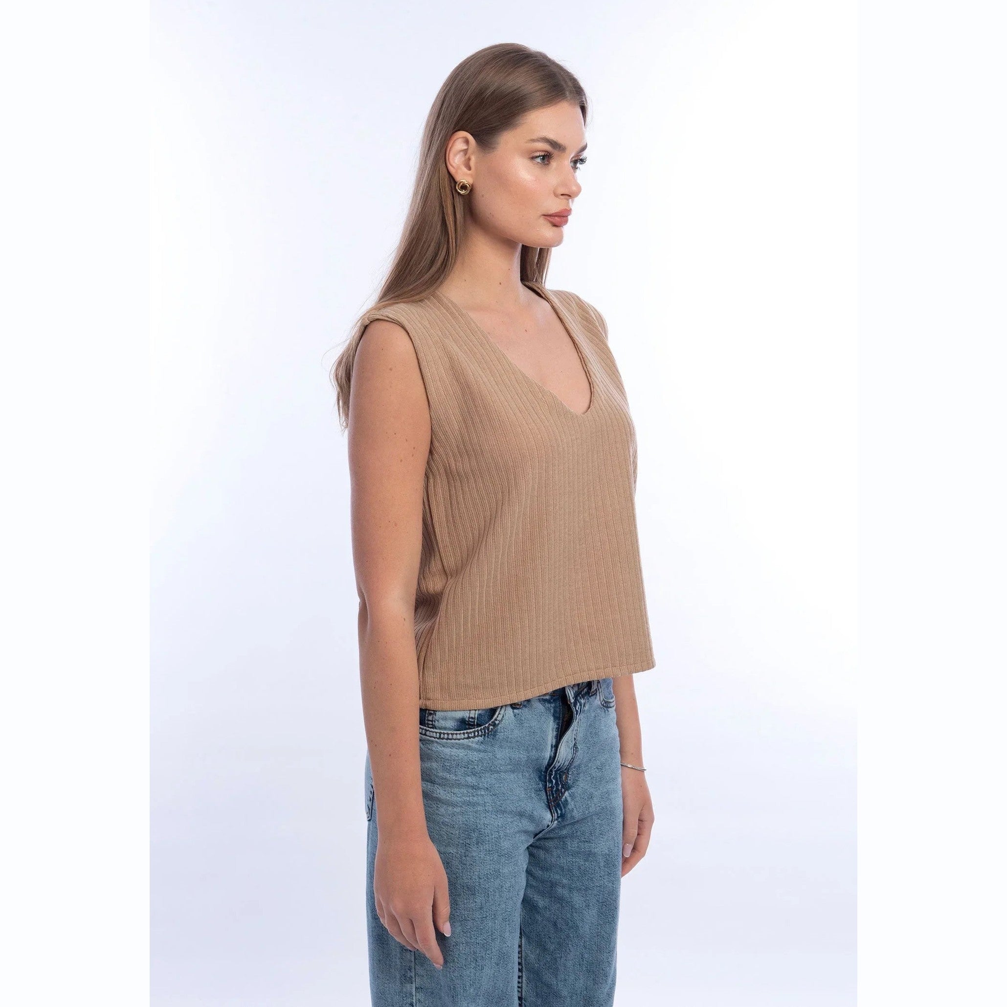 Viva - V-neck Knitted Vest 4