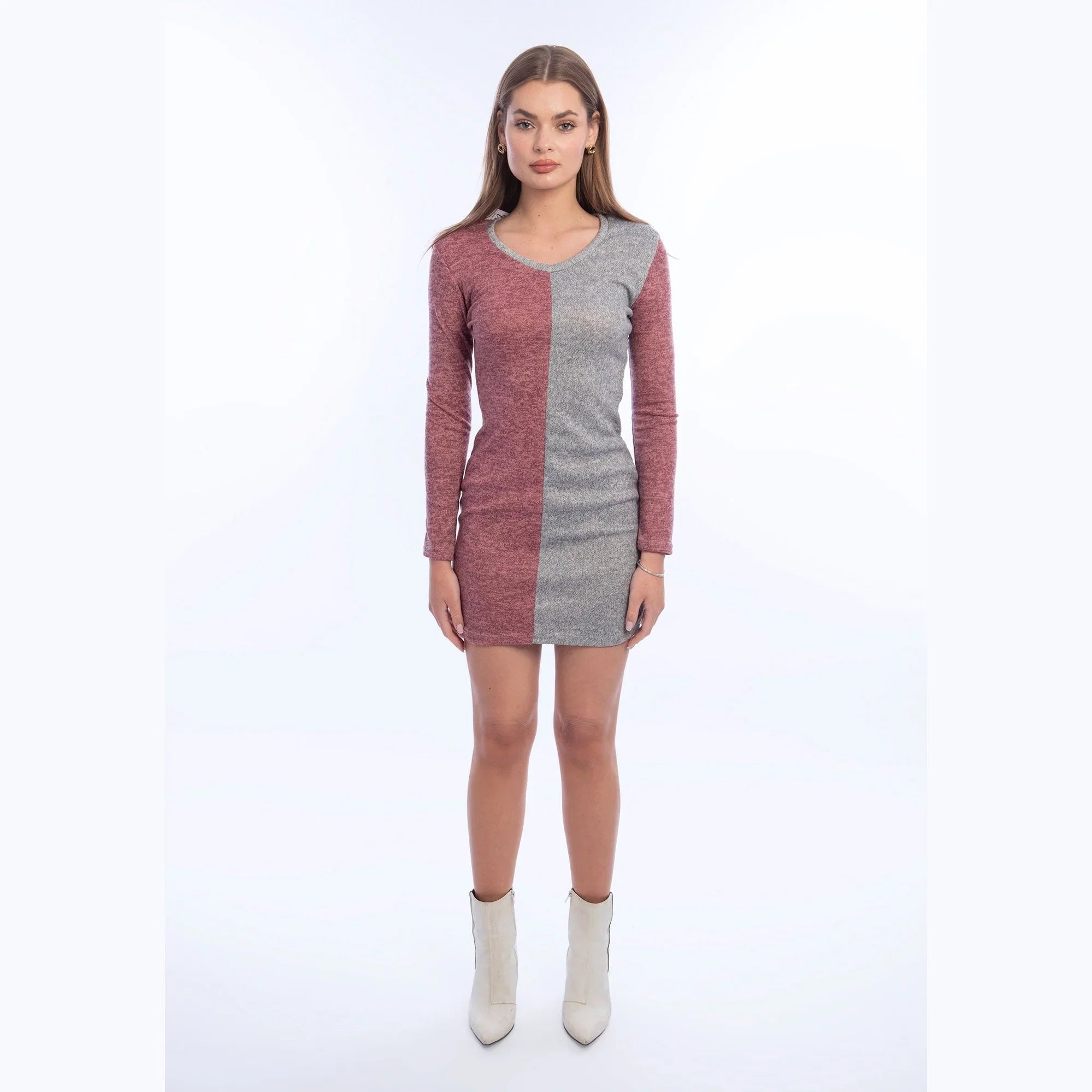 Viva - Two-tone Bodycon Dress 4